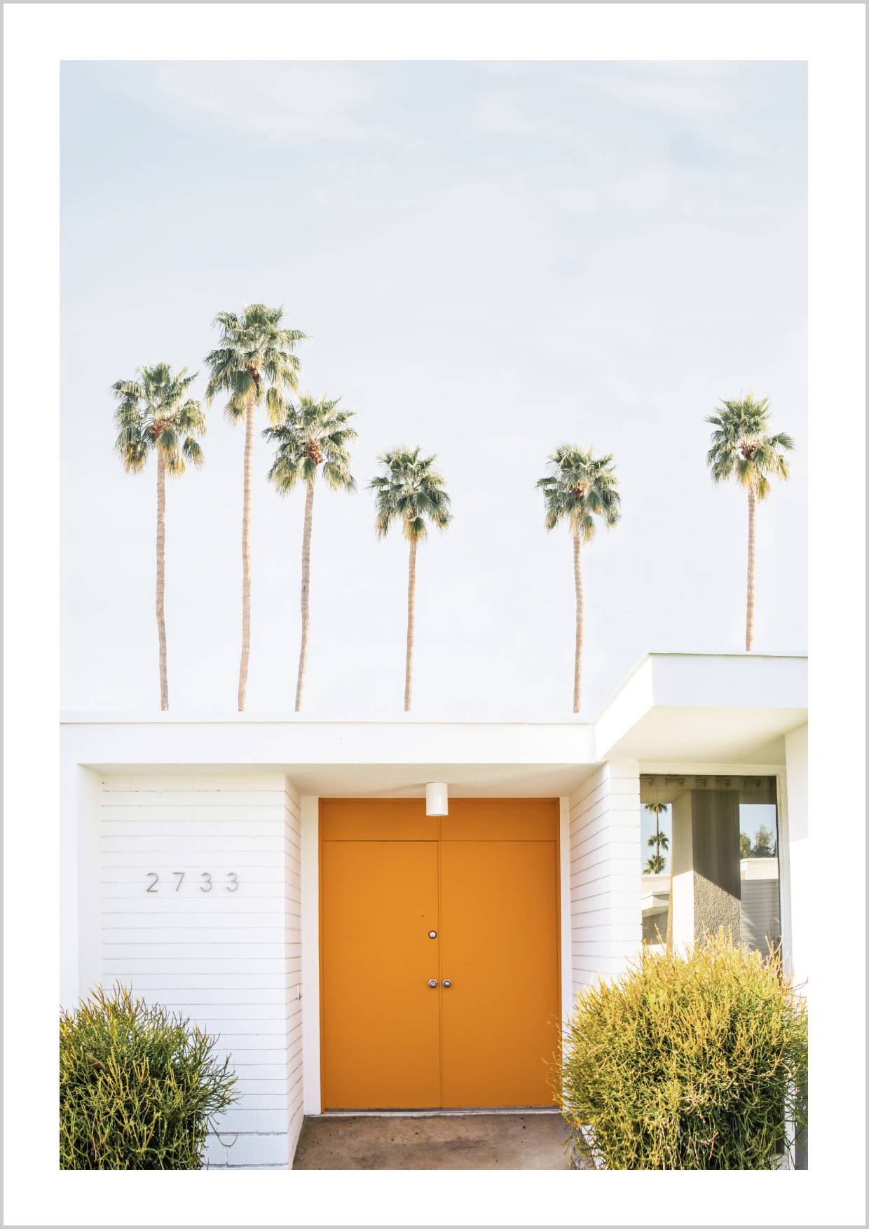 Palm Spring Orange Door