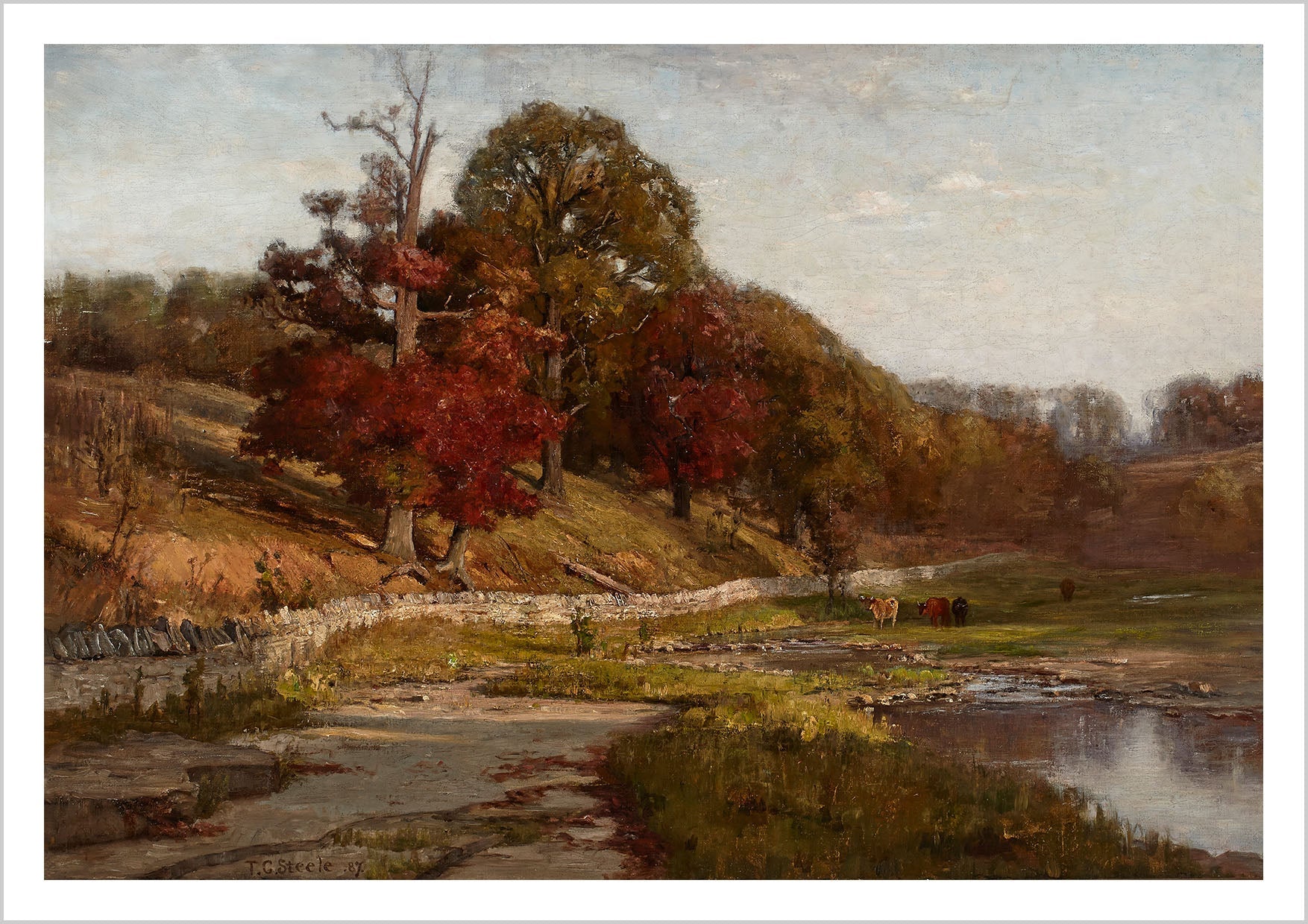 Autumn Oaks of Vernon - Theodore Clement Steele