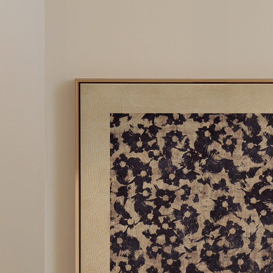 A minimal botanical study with soft texture and aged charm. The woodblock style gives it an organic, timeless feel—simple, quiet, and full of character.