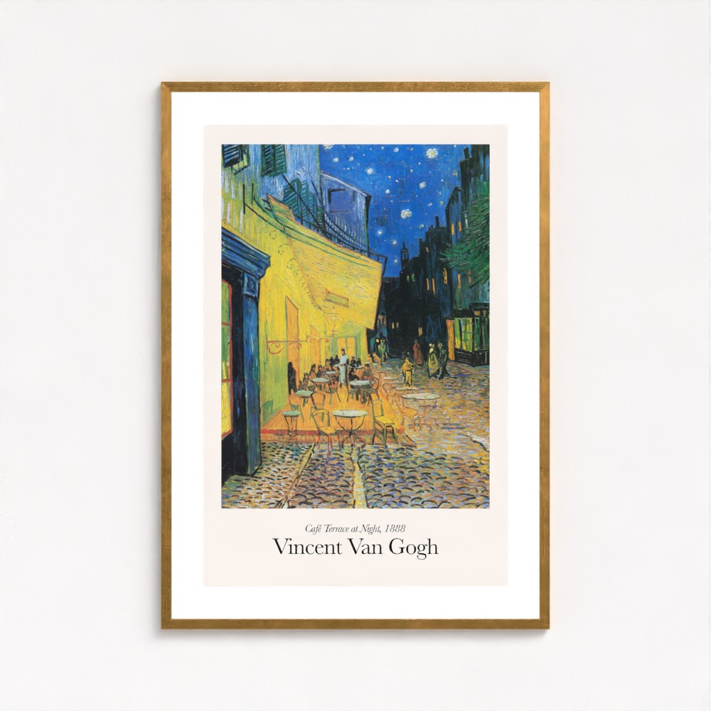 Van Gogh Cafe Terrace At Night Poster