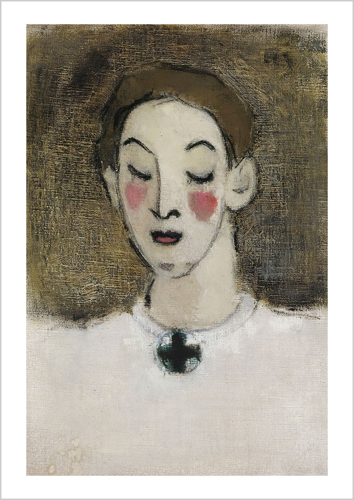 Vintage painting print Clara the Caregiver- Nurse I (Kaija Lahtinen) (1943) Helene Schjerfbeck