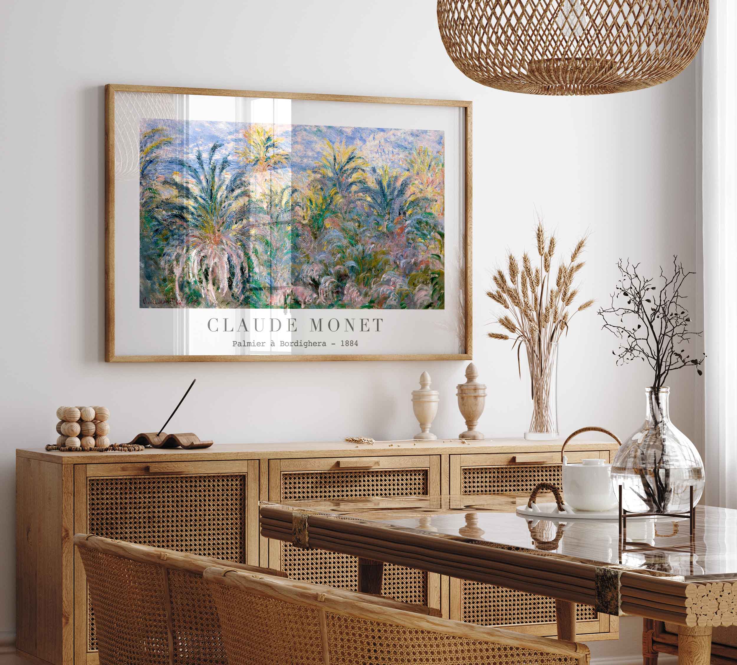 Claude Monet - Palm Trees At Bordighera Poster