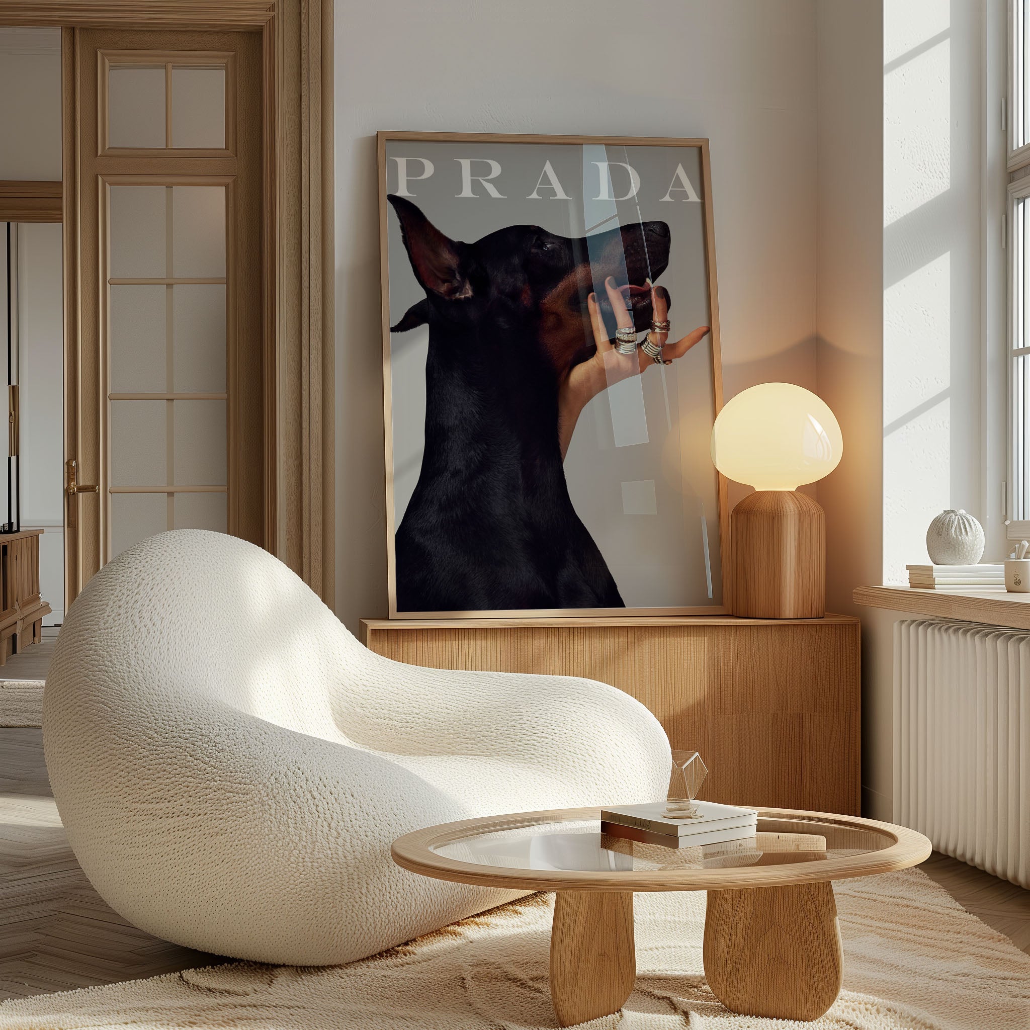 Dobermann Prada Fashion Poster