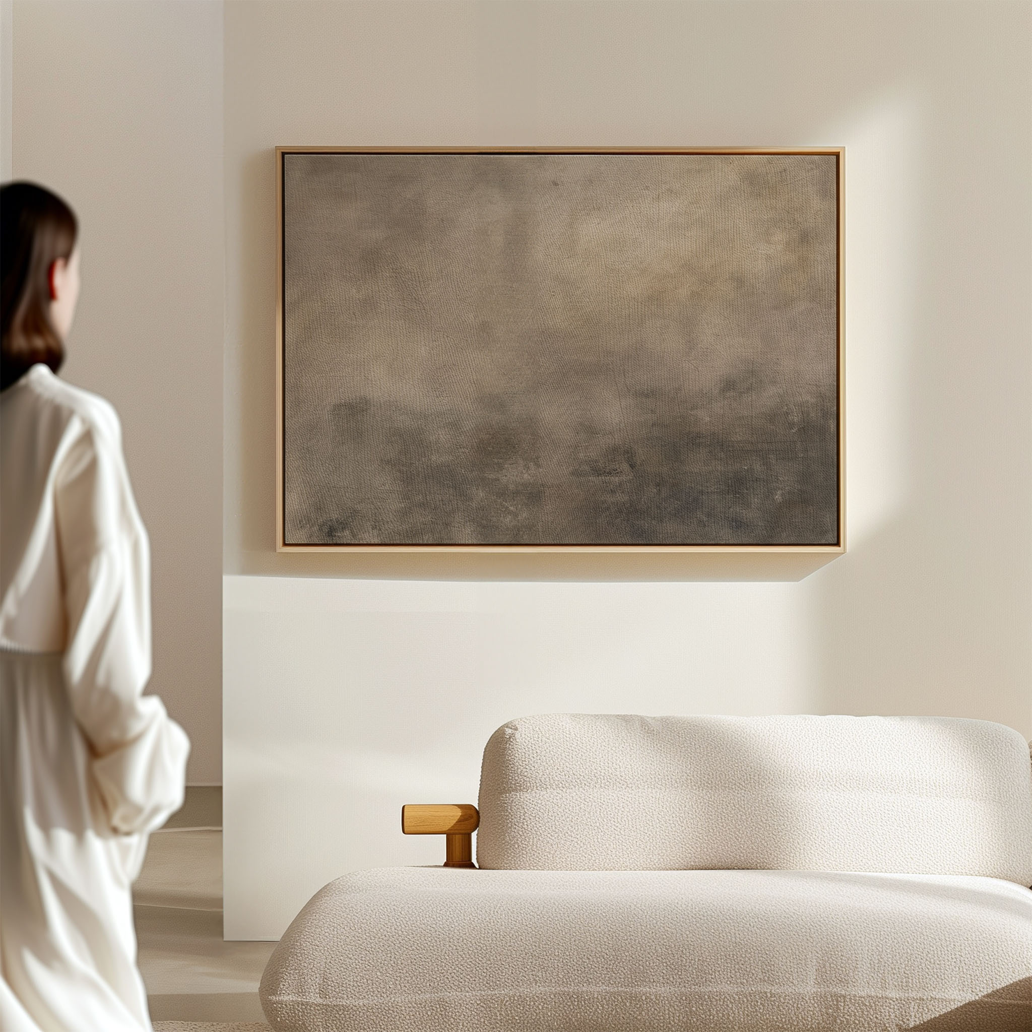 Muted Tone Earthy Abstract Painting