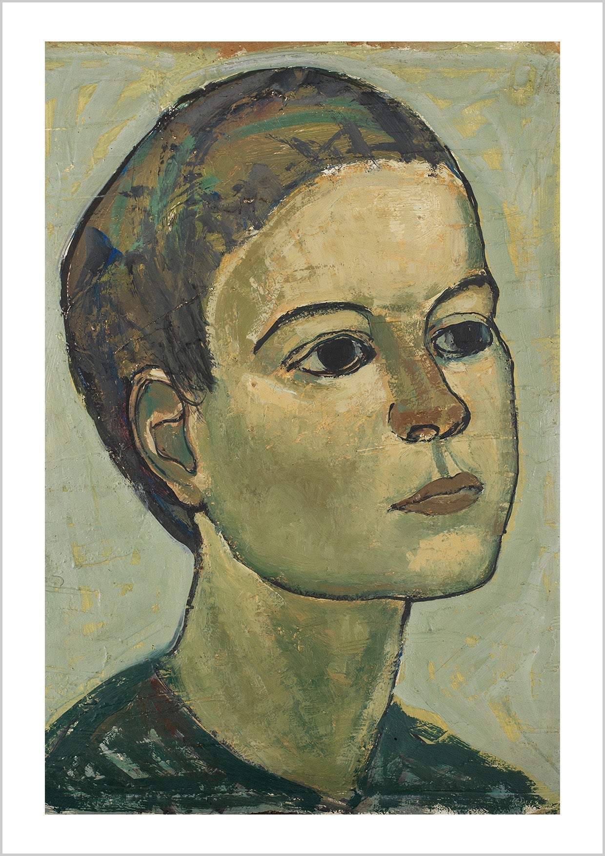 "Étienne le Parisien", a refined portrait that captures the essence of youth and sophistication. This artwork, with its vintage charm and modern print, is perfect for creating a statement in a study, living room, or library—spaces where timeless elegance and character truly shine.