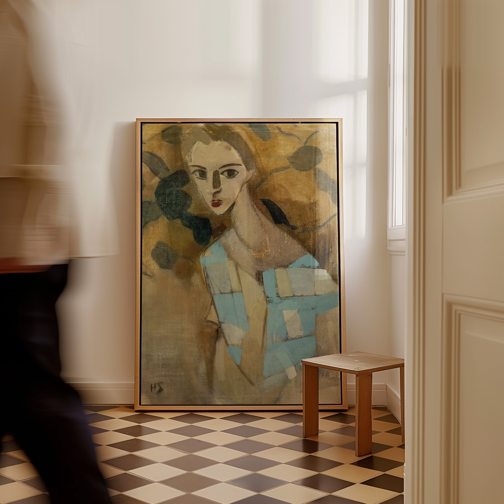 Vintage portrait painting Girl From Eydtkuhne Ii (1927) Helene Schjerfbeck