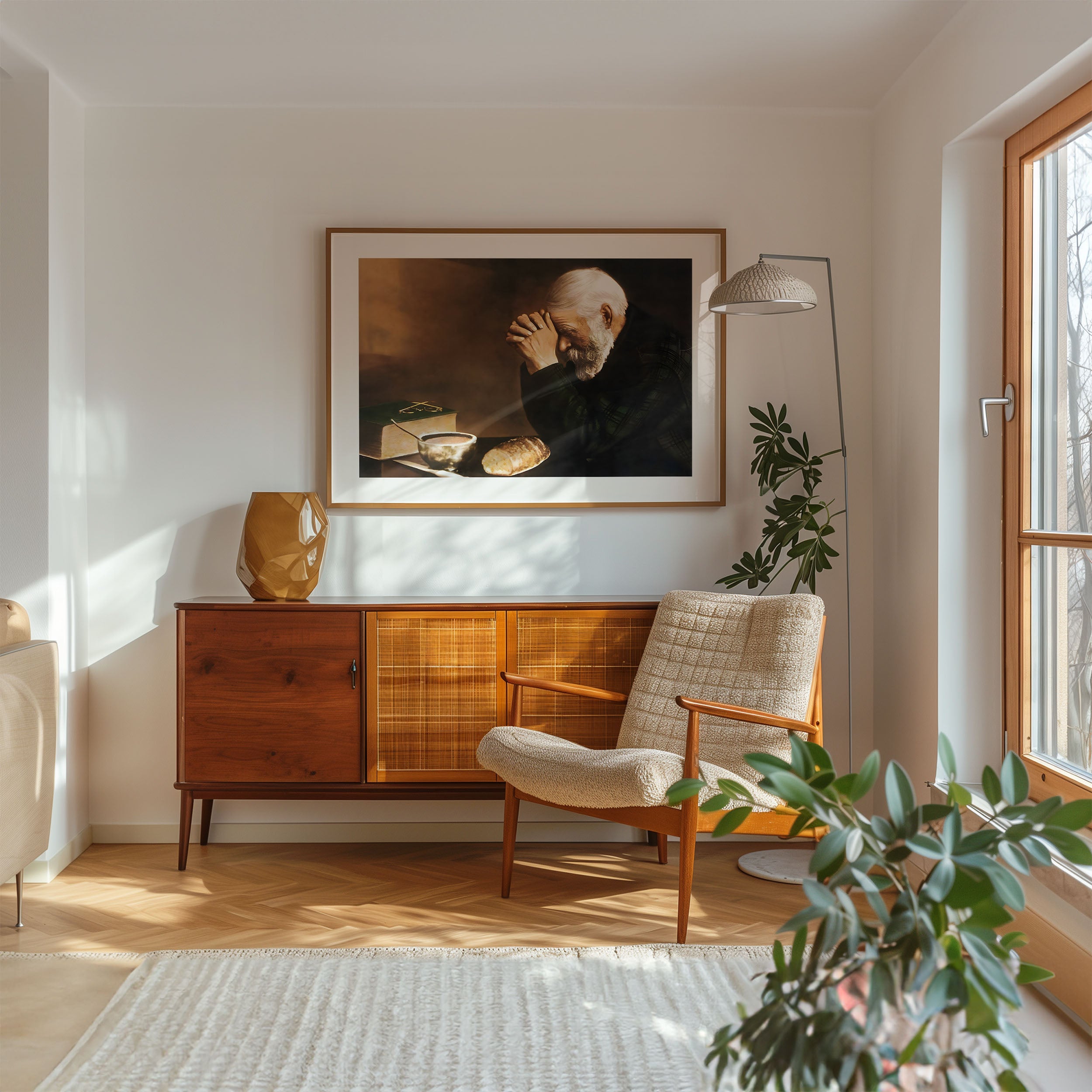 Grace Painting – Praying Old Man