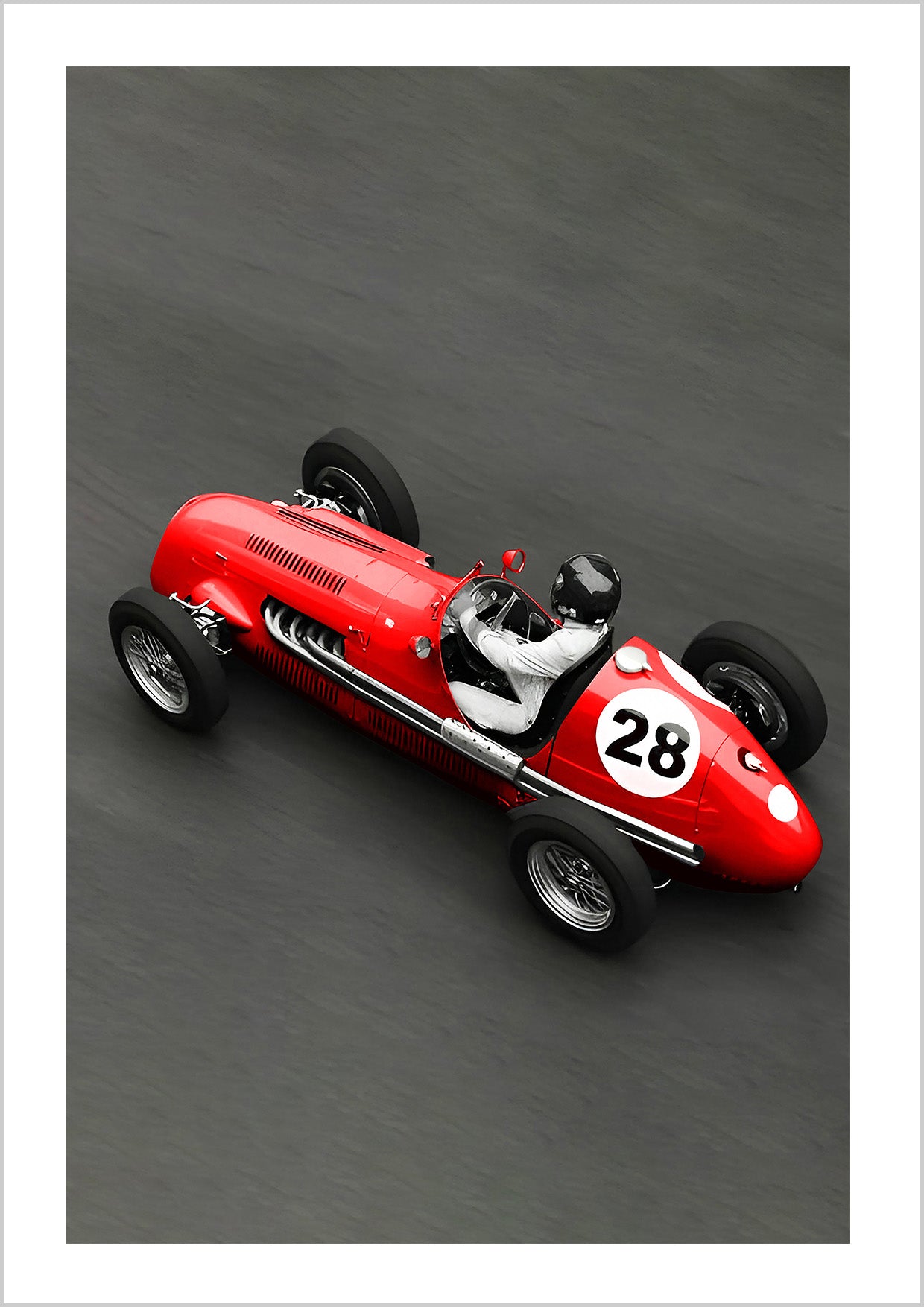 Grand Prix de Monaco, Red Formula vertical Poster
