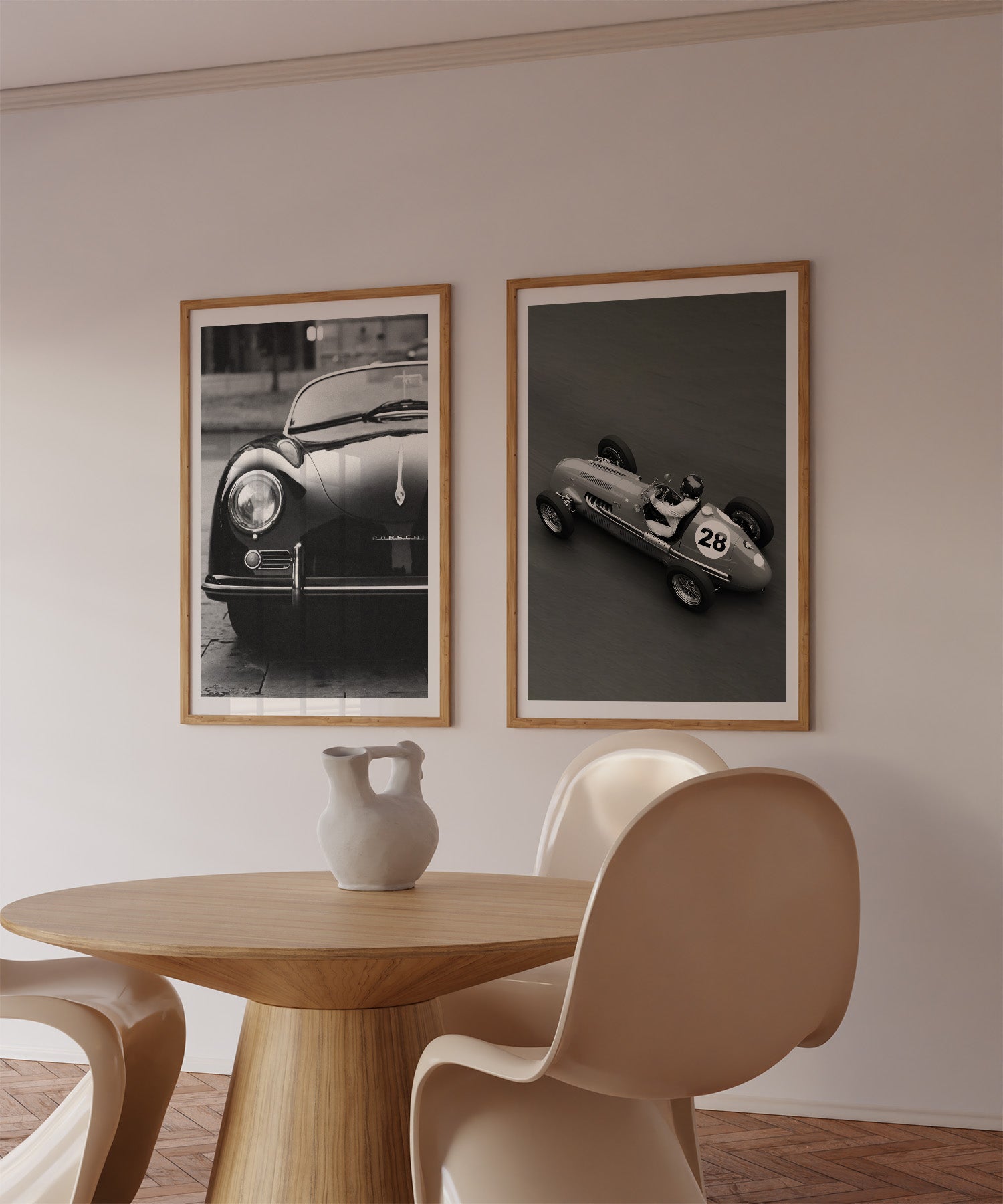 Grand Prix de Monaco, Black & White vertical Poster