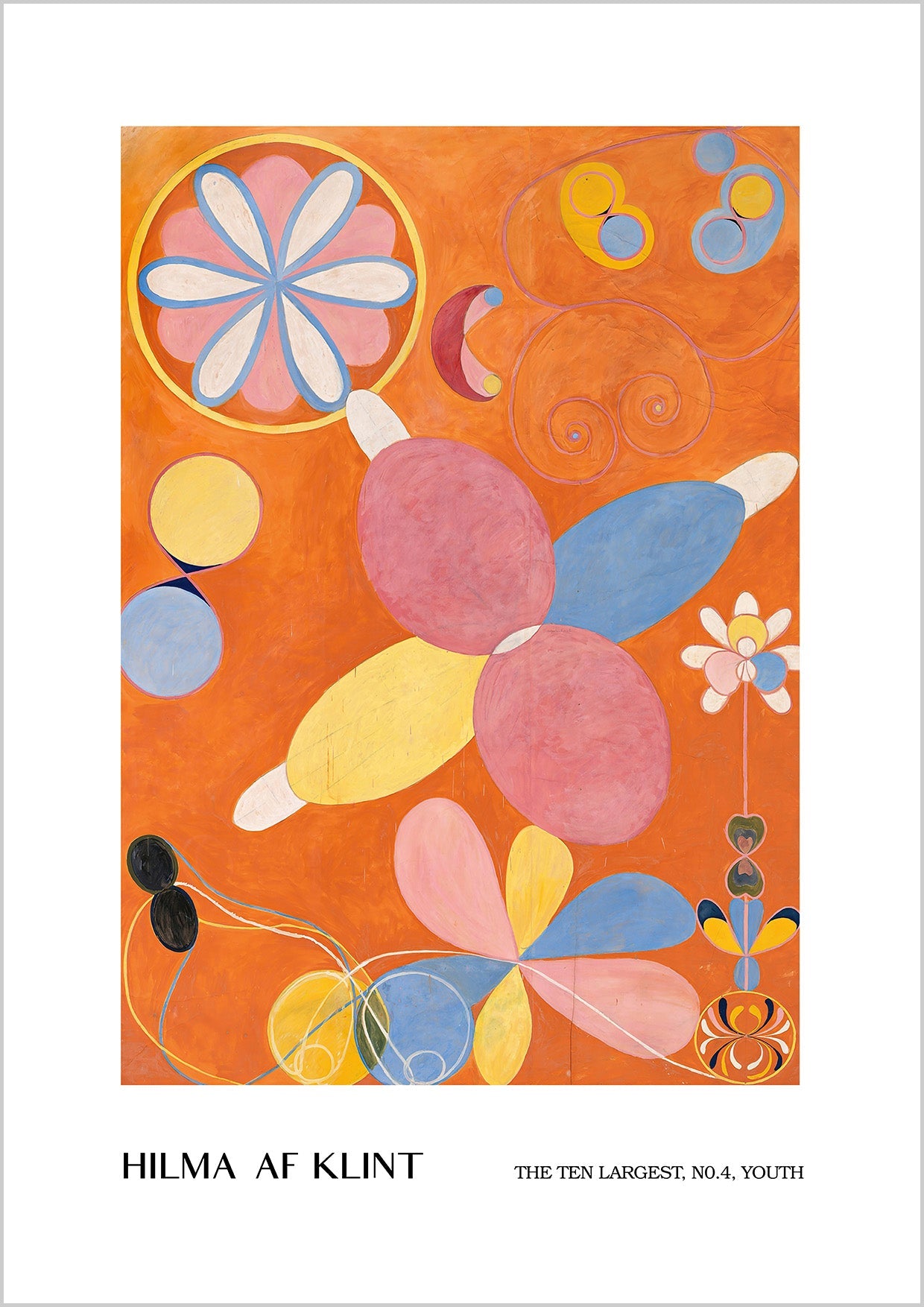 Reproduction printing of Hilma af Klint The Ten Largest Collection N04 - Youth