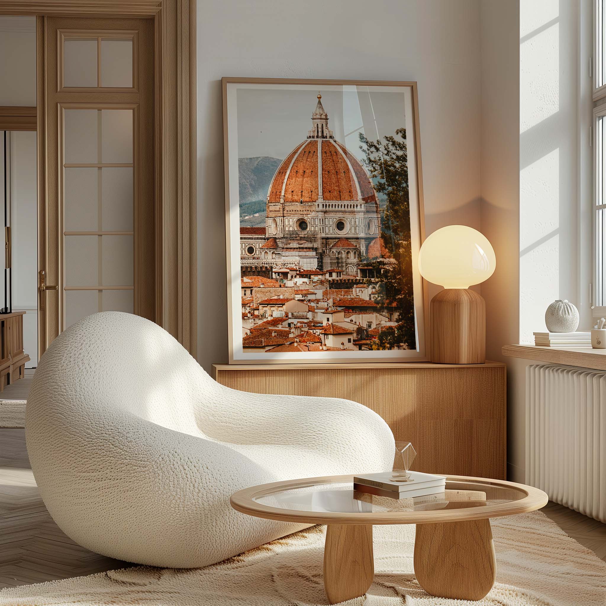 Photography print of the Cathedral Santa Maria del Fiore, Rome, Italy.