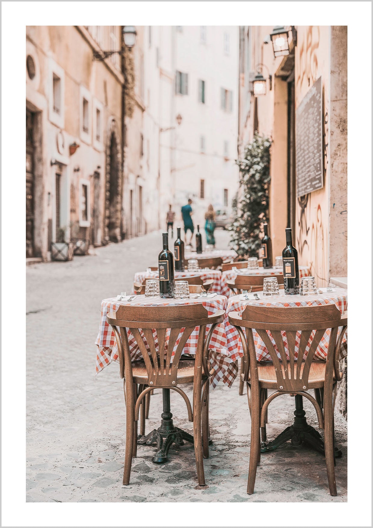 Italian Street Restaurant Poster