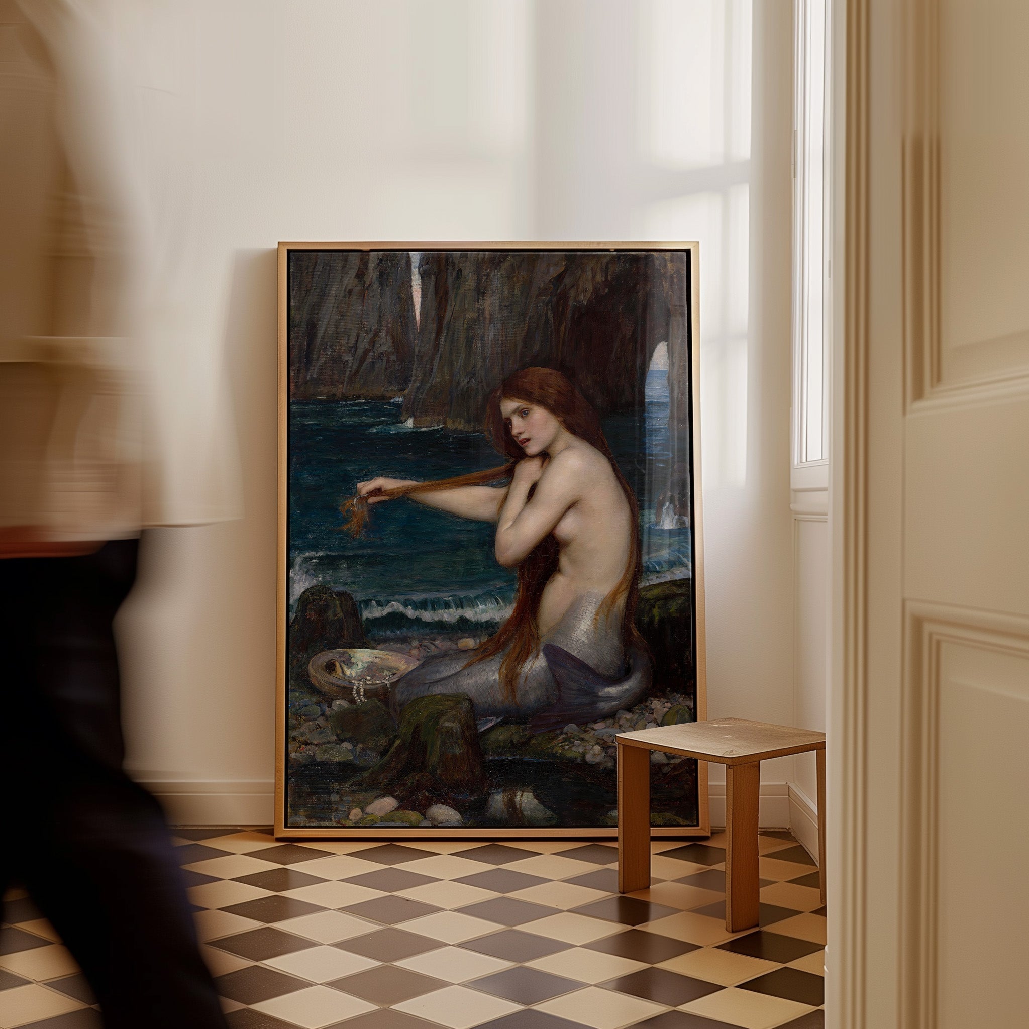The mermaid painting reproduction, artist John William Waterhouse