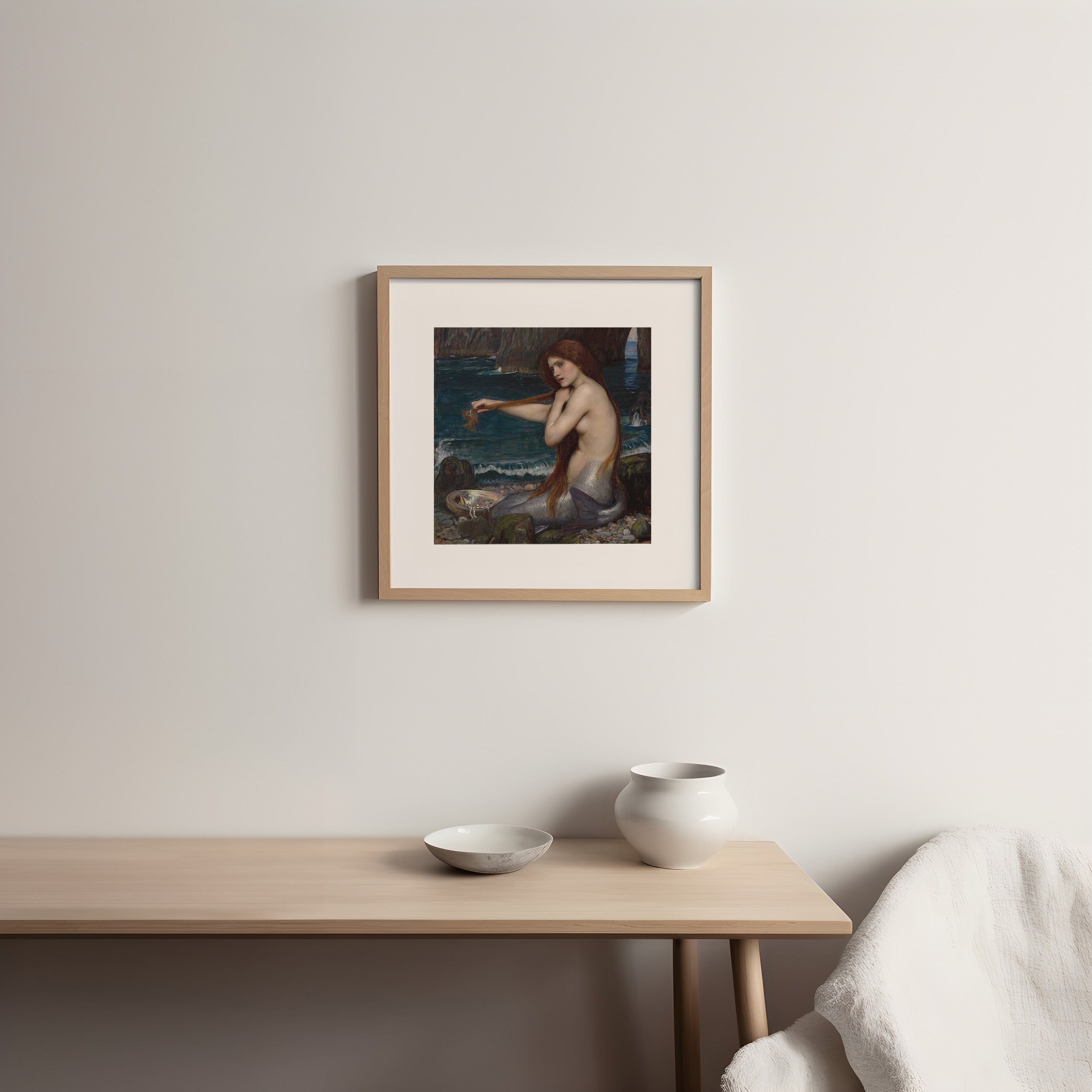 The mermaid painting reproduction, artist John William Waterhouse