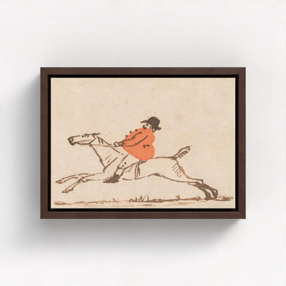Galloping Huntsman poster features bold, childlike lines that capture the raw energy and motion of a huntsman on horseback. Joseph Crawhall's distinctive style combines simplicity with emotion, bringing the scene to life with a sense of movement and charm. A unique piece for those who appreciate expressive and unrefined artistic techniques.