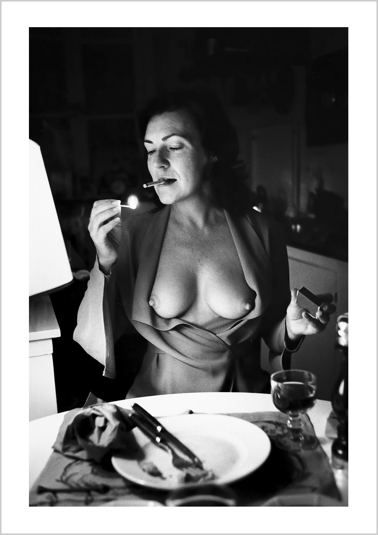 June in our kitchen - Helmut Newton Poster