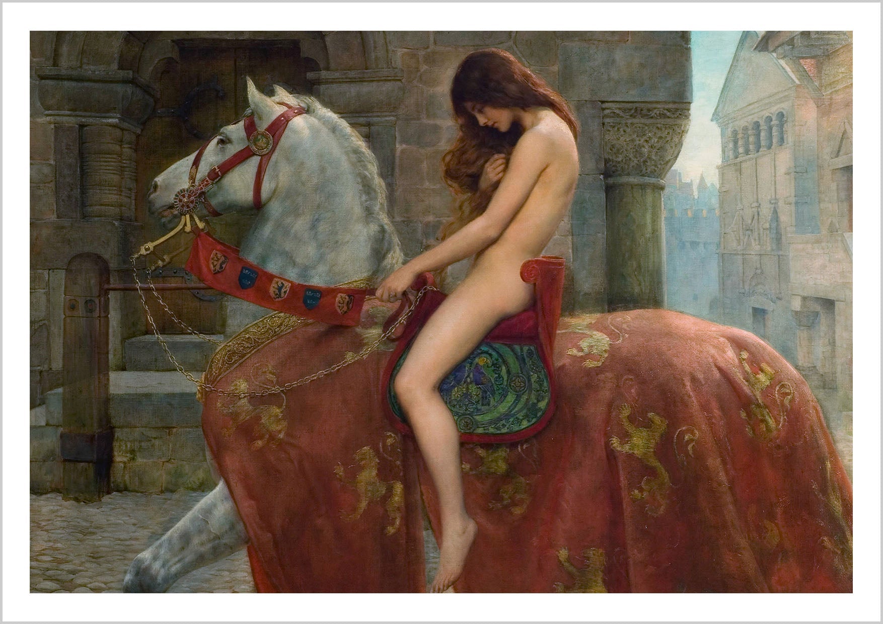 The Lady Godiva painting reproduction, artist John Collier