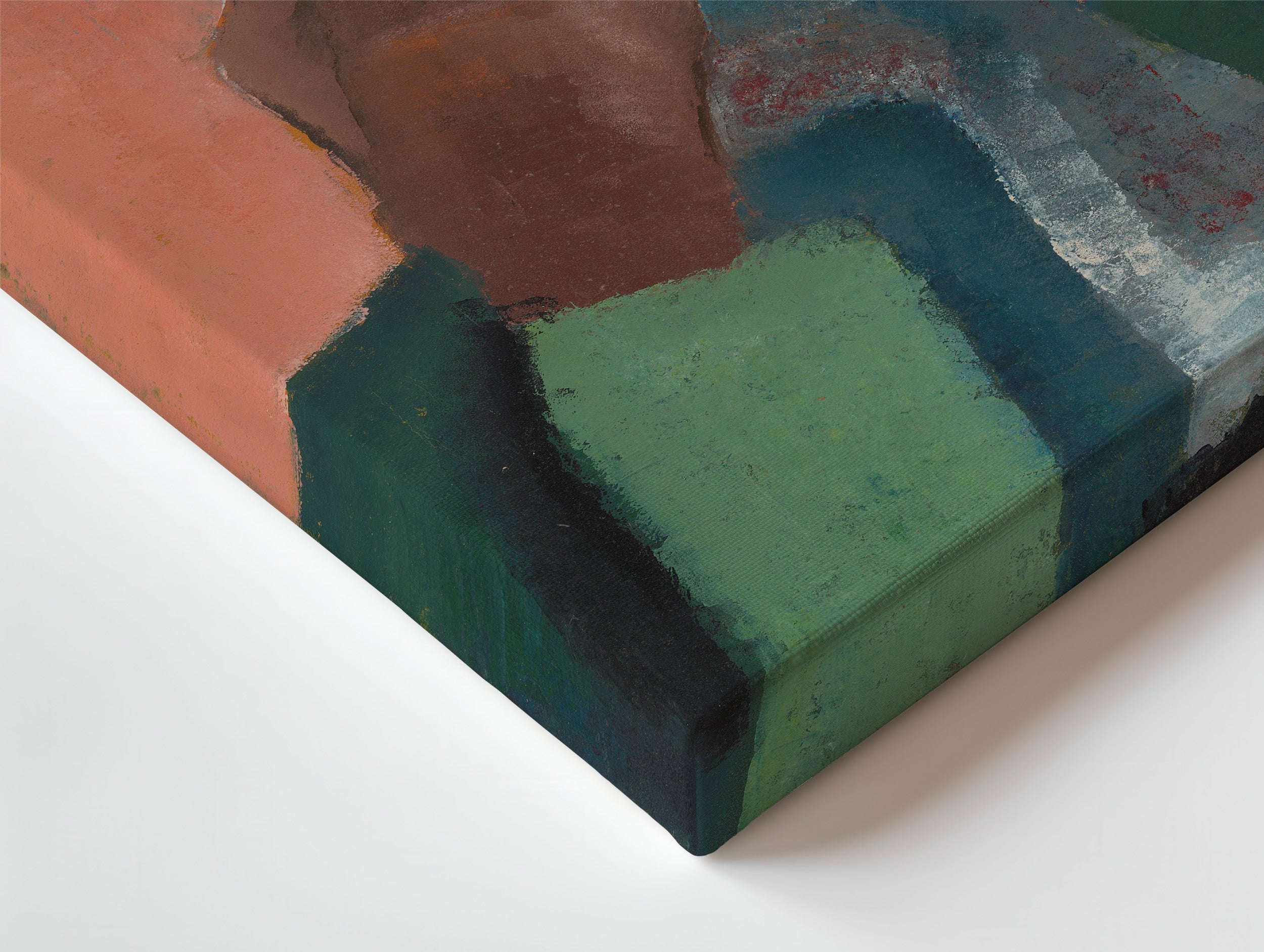 Vrouw steunend op twee vuisten (1944) by Hendrik Nicolaas Werkman. A bold, abstract figure composed with expressive shapes and muted tones. Werkman’s distinct style captures both strength and stillness in this minimalist composition.