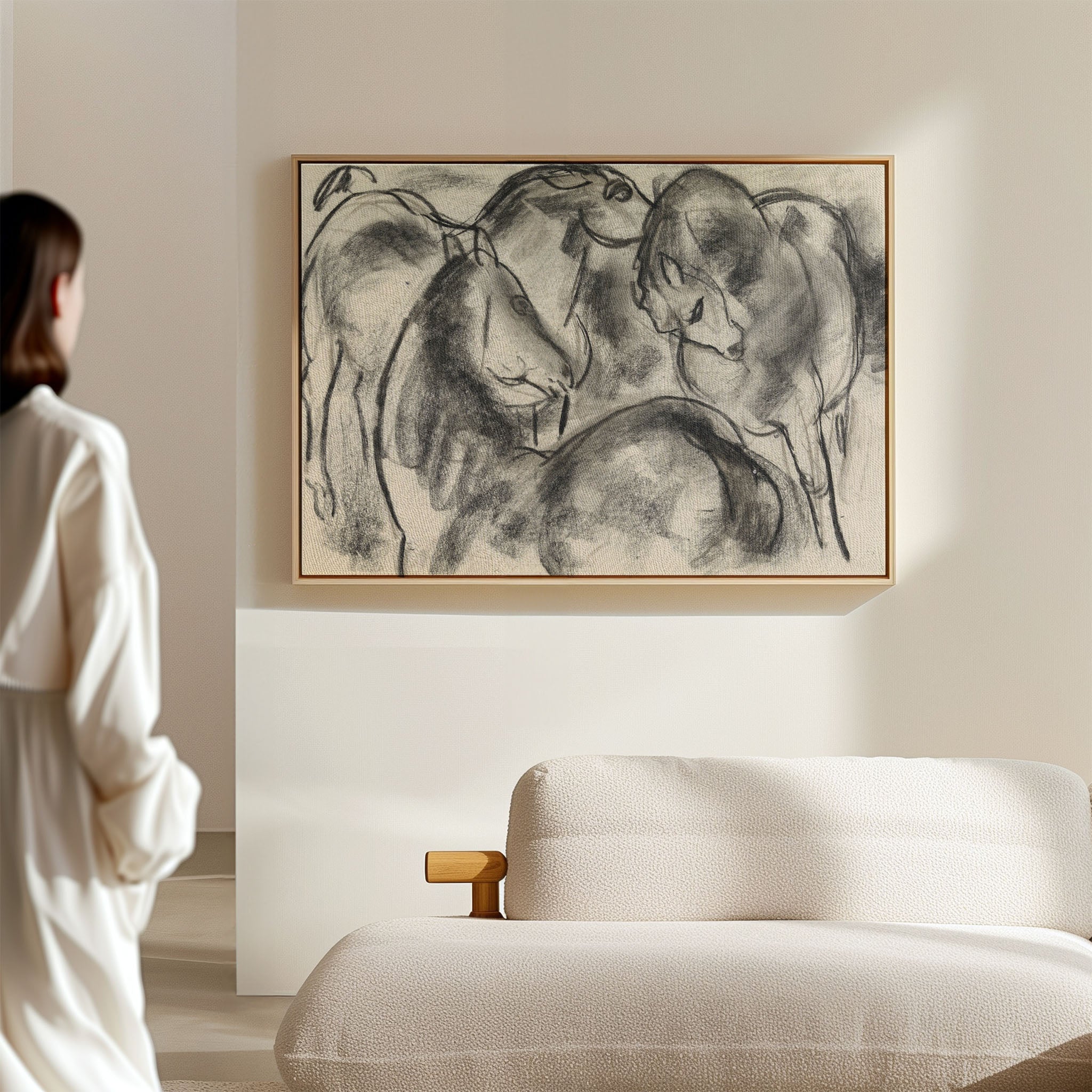 Affiche Croquis de Cheval - Paard in Beweging