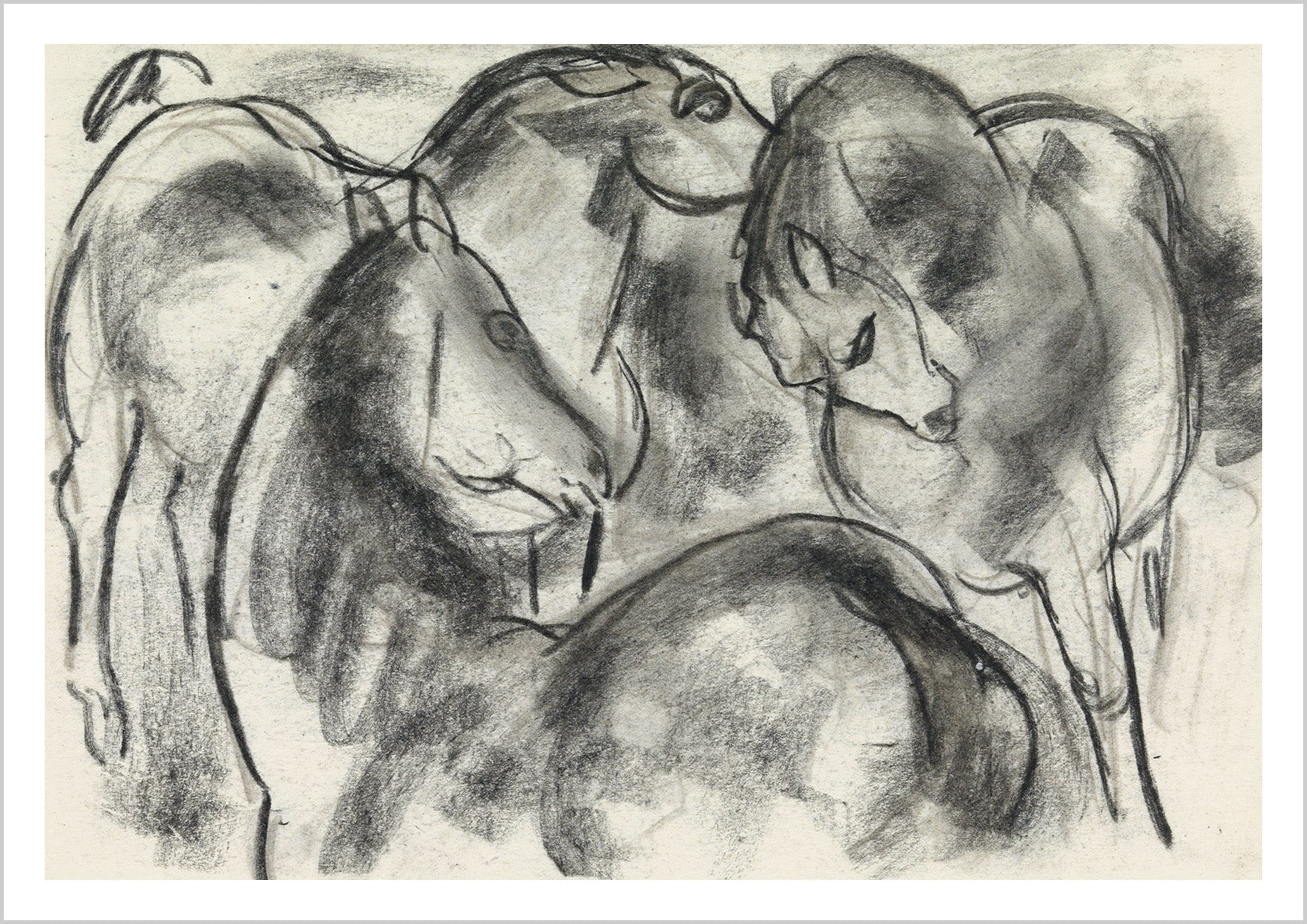 Horse Sketch Print - Paard in Beweging