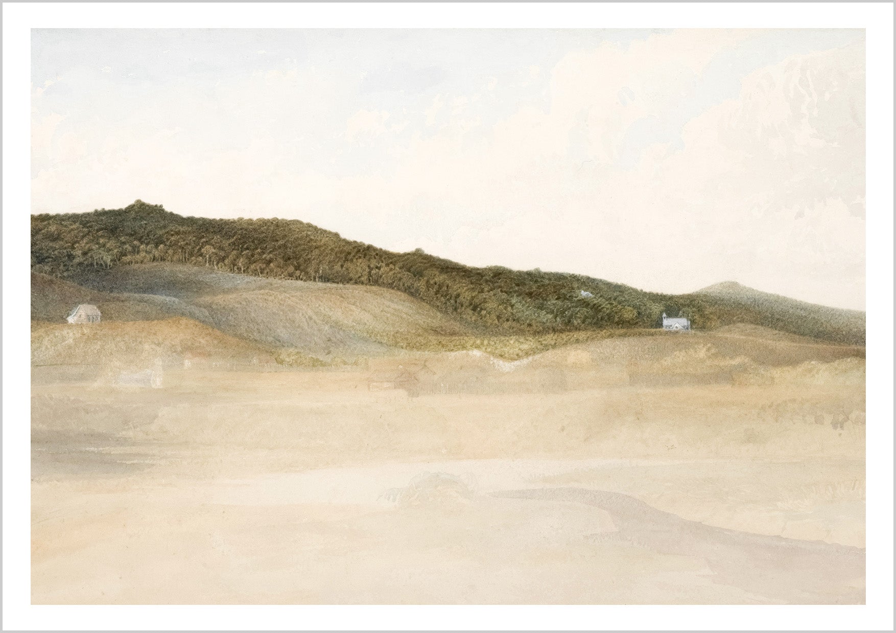 Morning Veil Over Tarawera 1857, New Zealand, by Reverend John Kinder