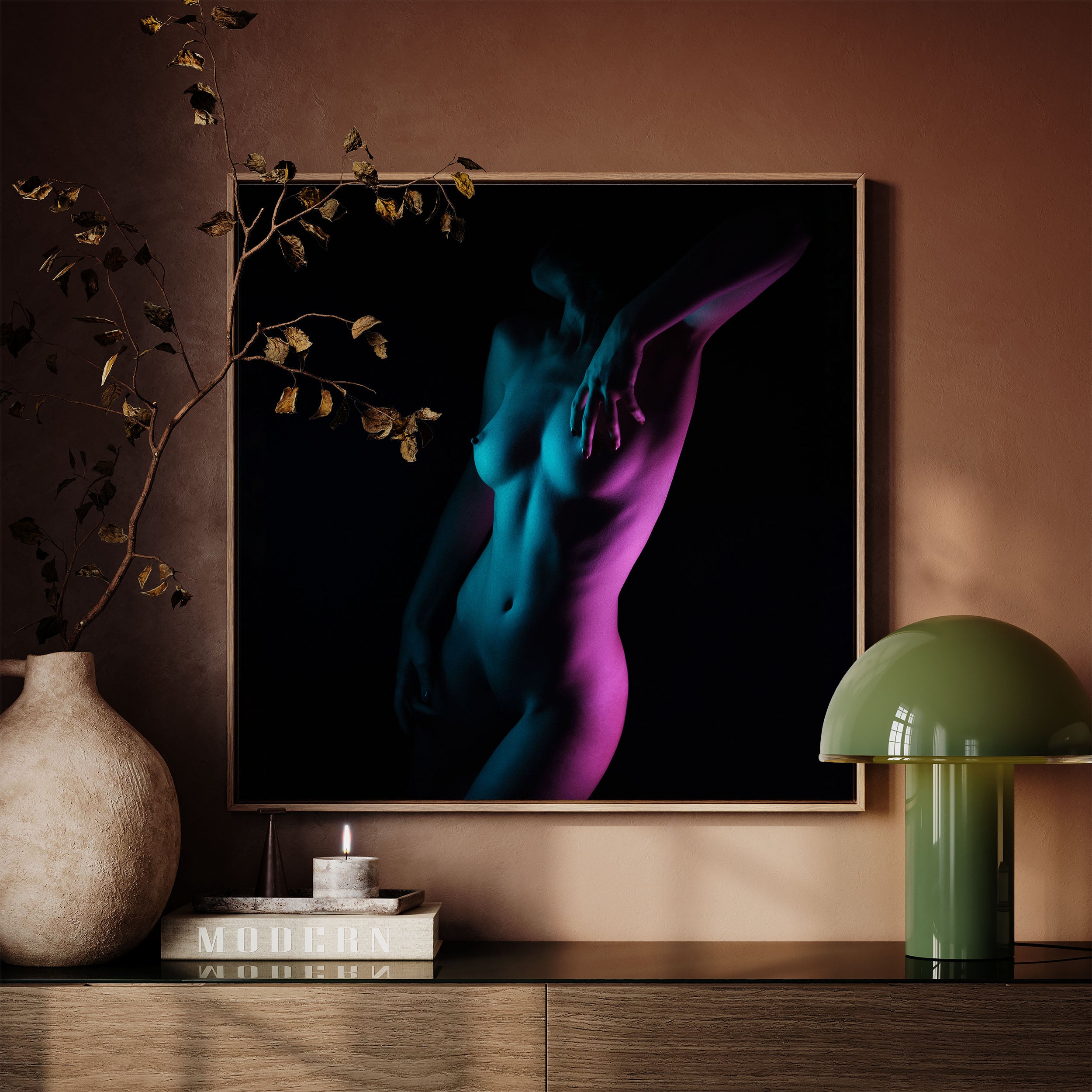 Neon Form Print