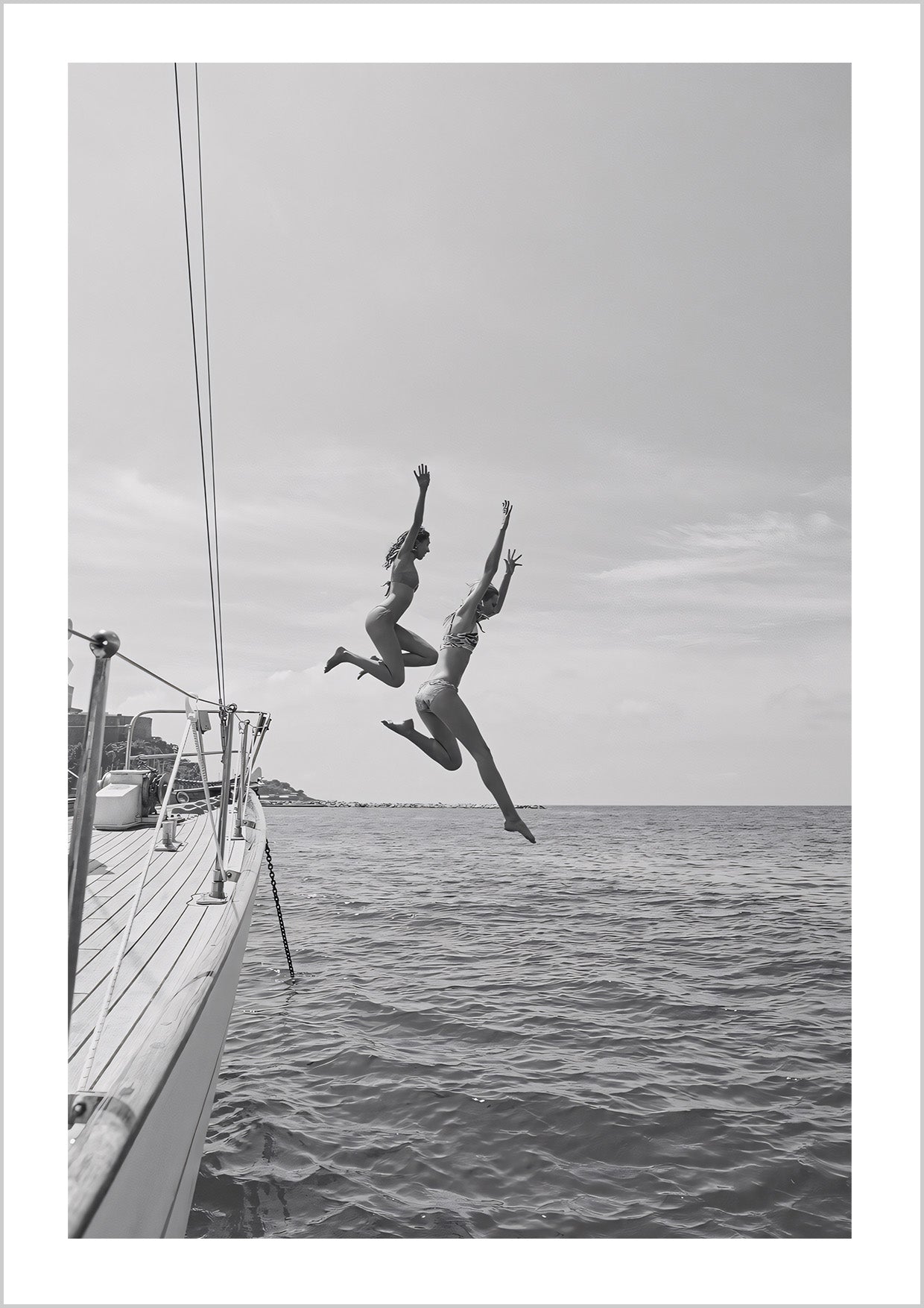 Yacht Summer Ocean Jump Poster