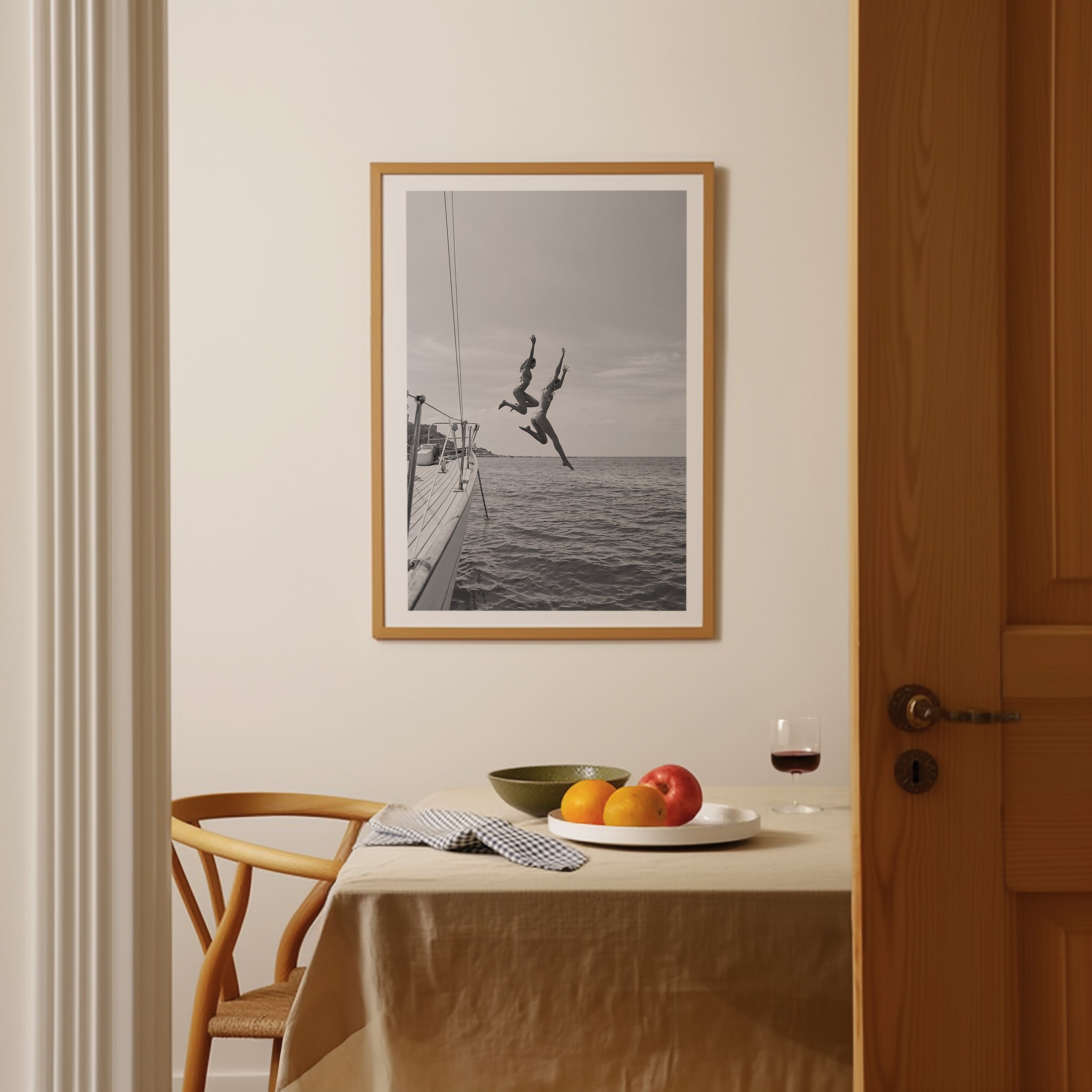 Affiche Saut Océan d'Été Yacht