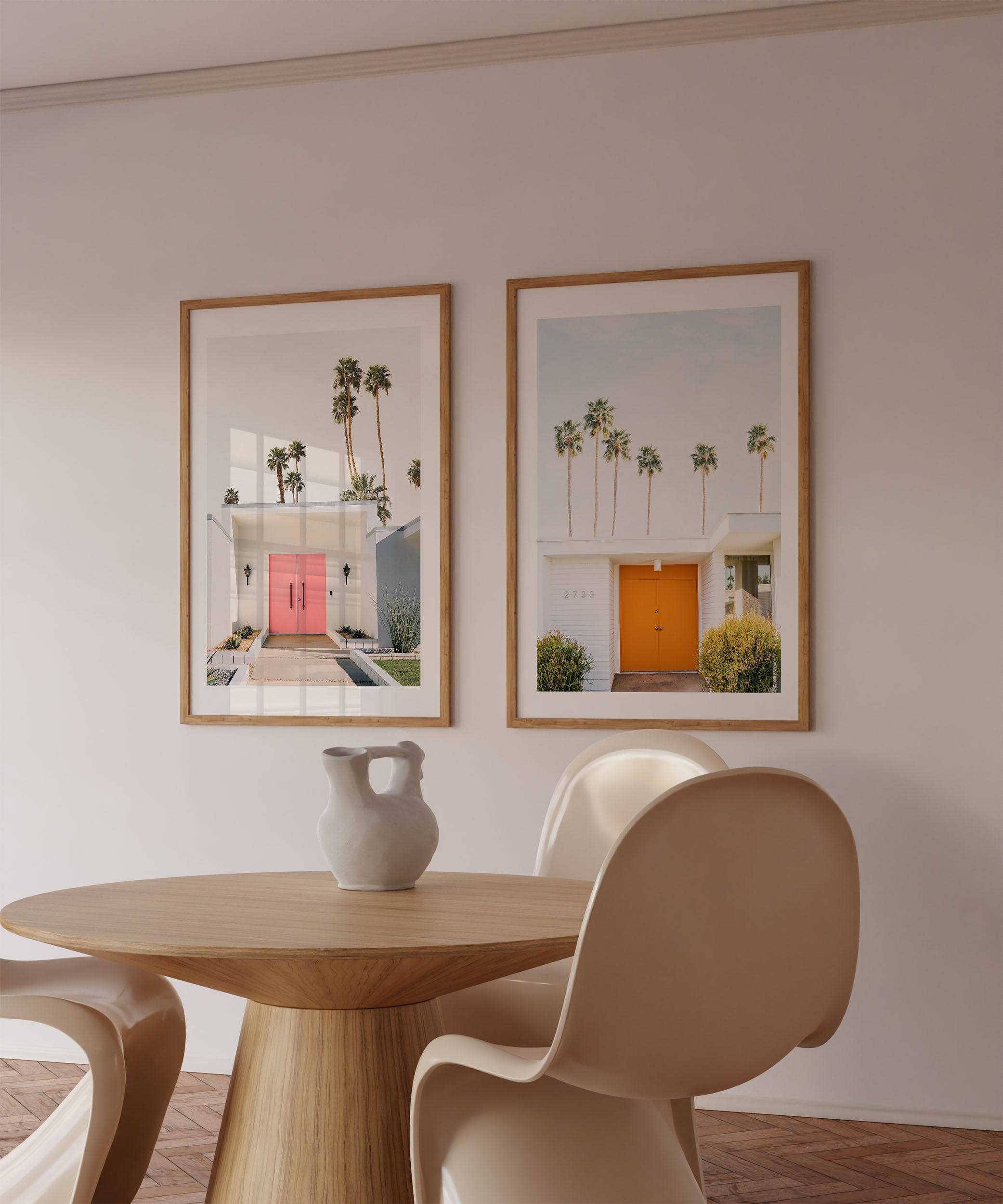 Palm Spring Orange Door