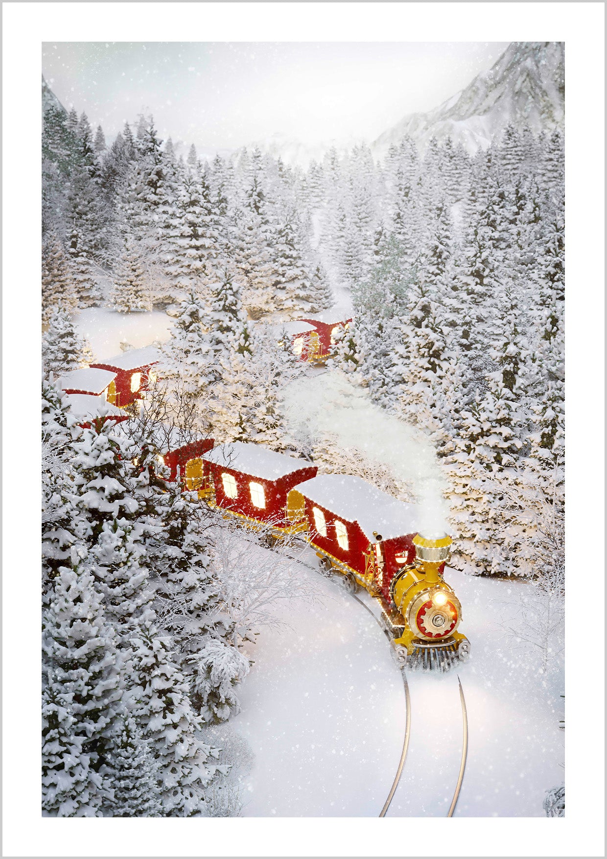 Polar Express Holiday train Poster