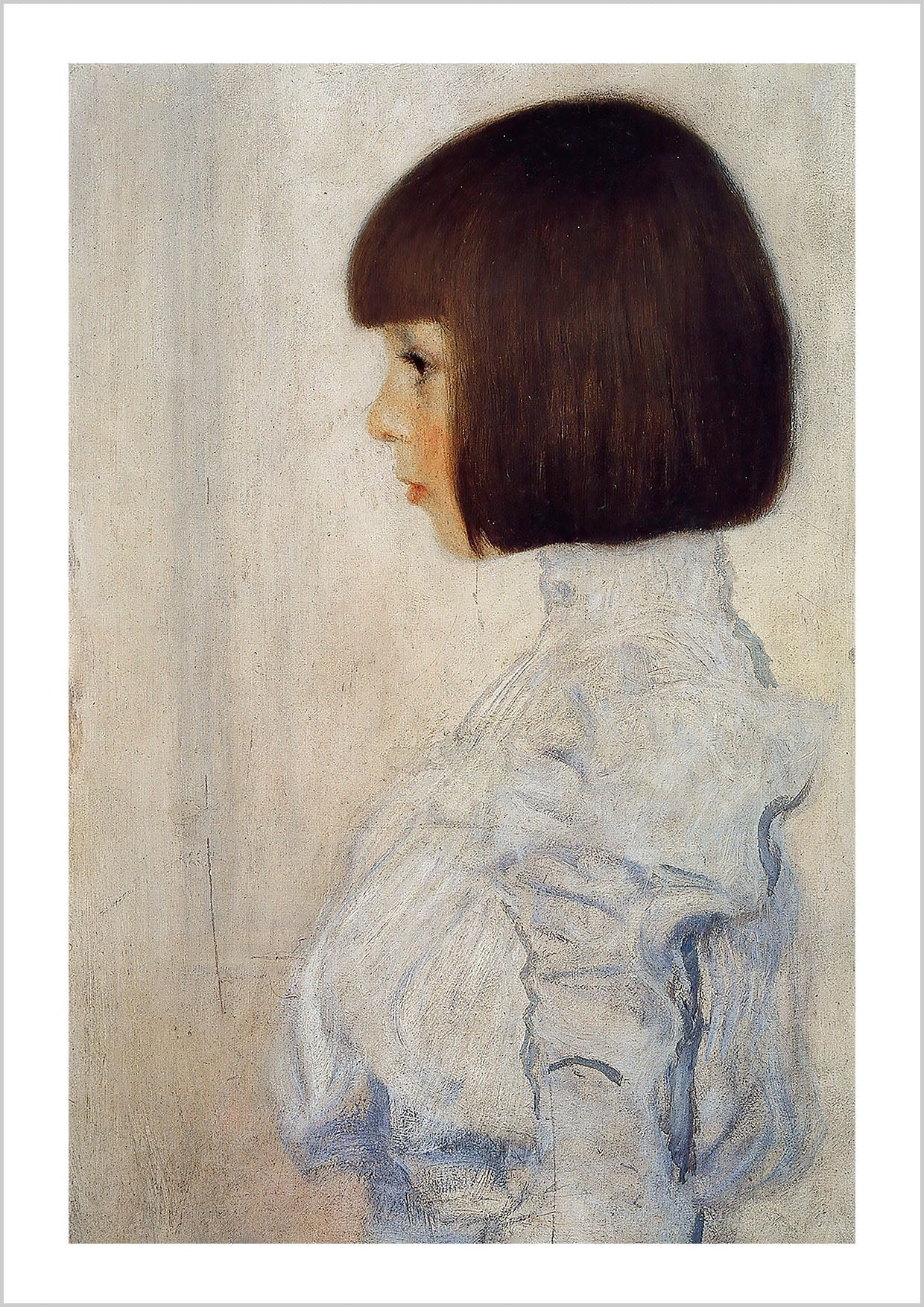 Helene Klimt, a portrait painted by Gustav Klimt’s niece in 1898.