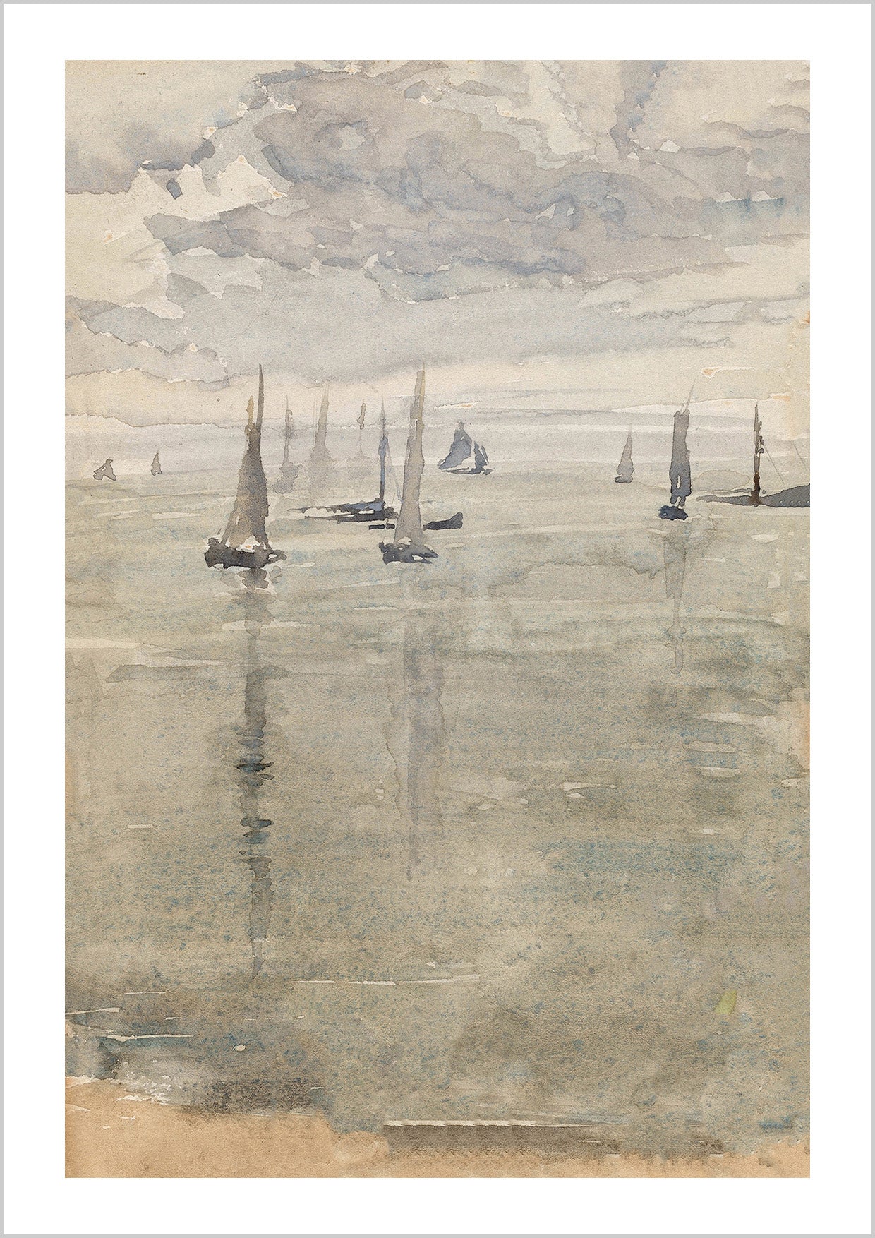 The Return of the Fishing Boats (c. 1885) James Abbott McNeill Whistler