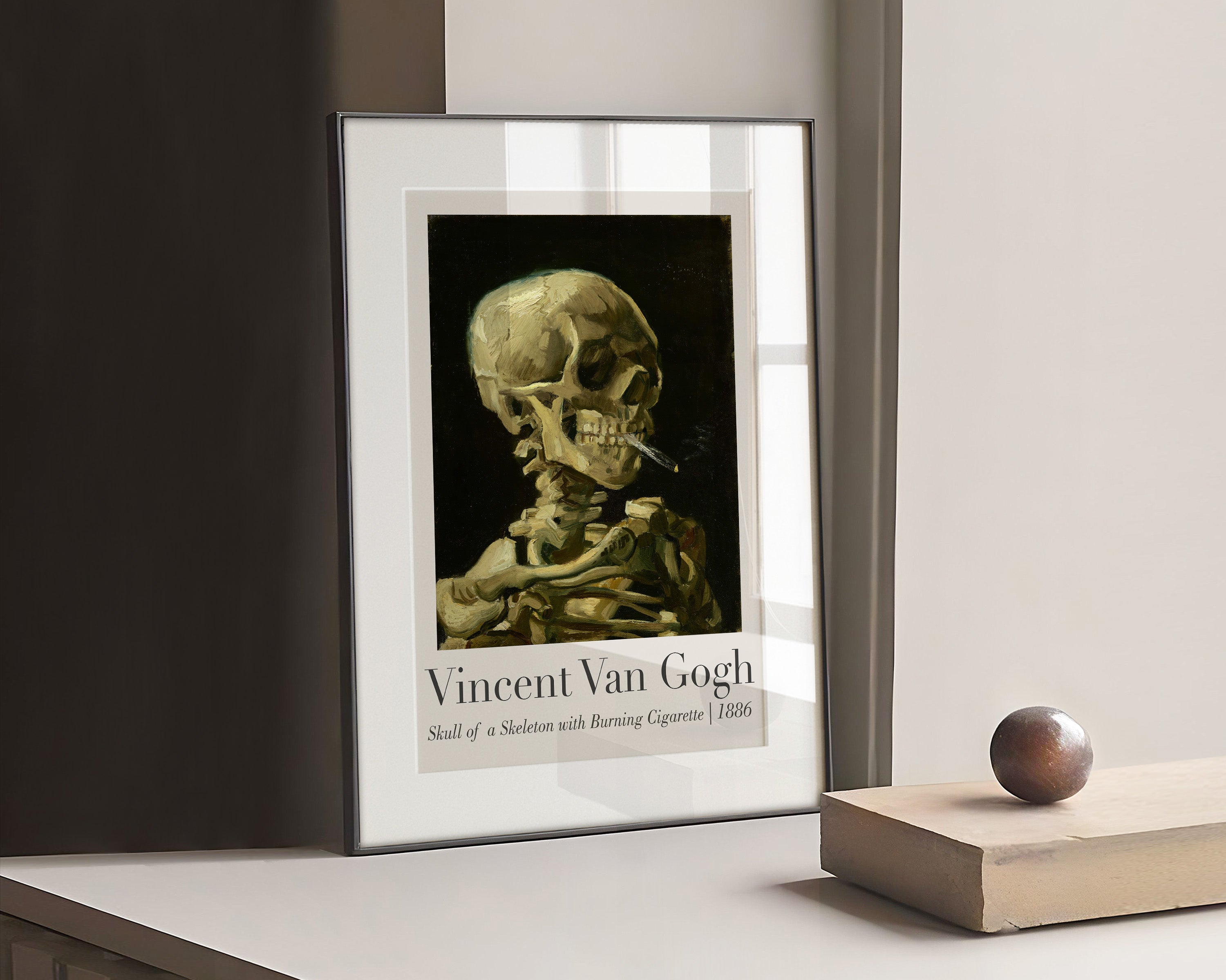 Vincent Van Gogh - Affiche Squelette Fumeur