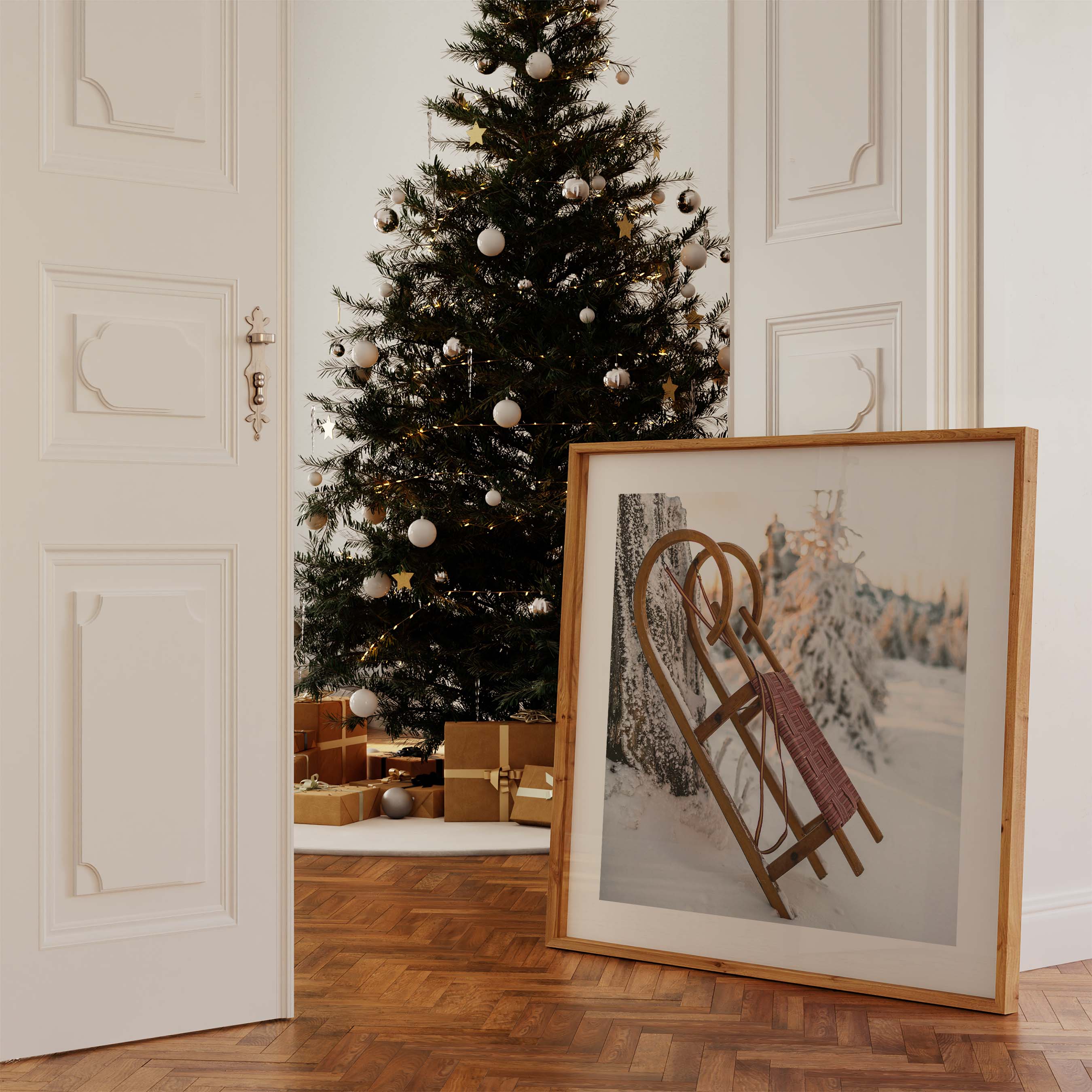 Winter Sleigh Poster