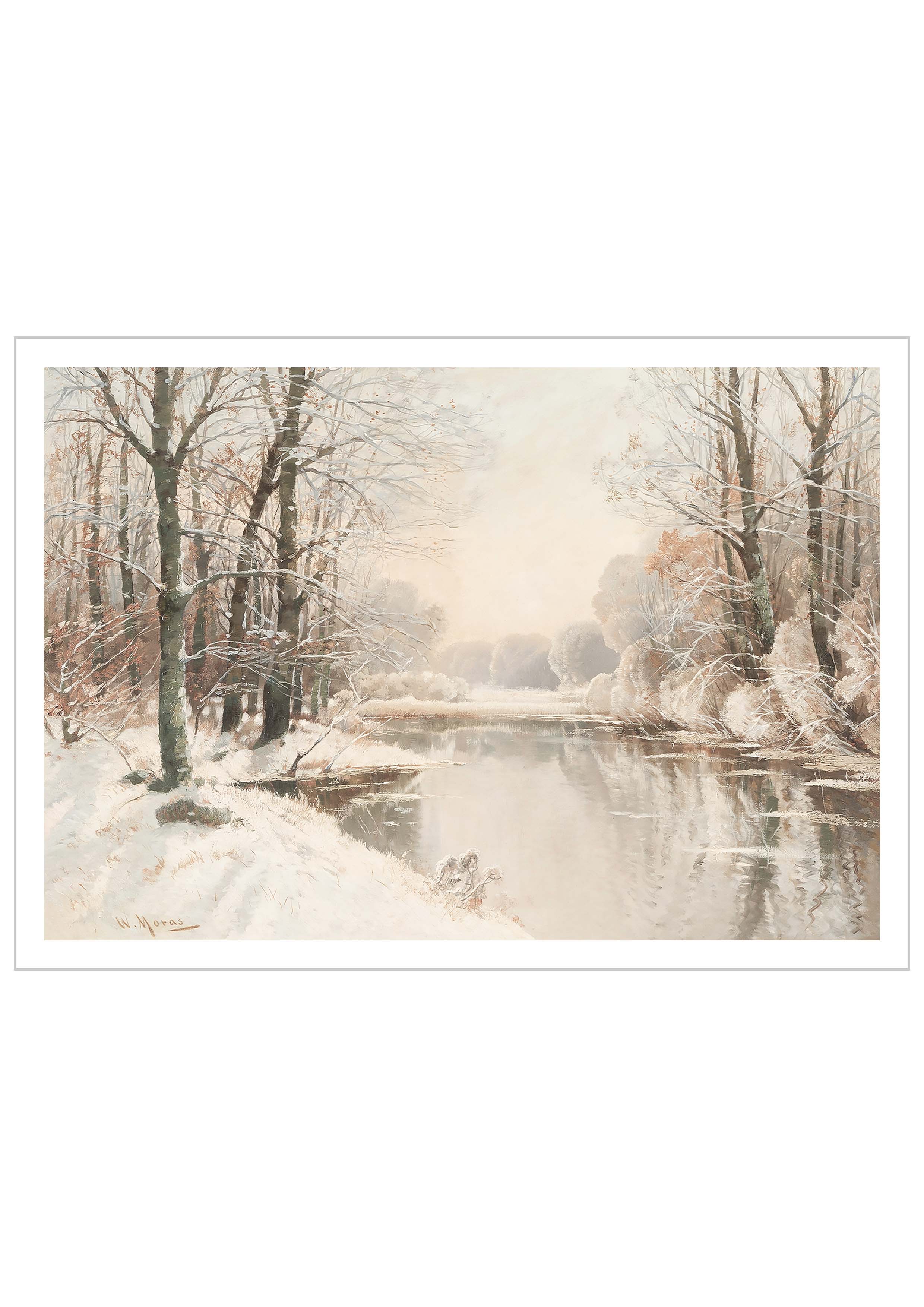  Winter at Spreewald Walter Moras