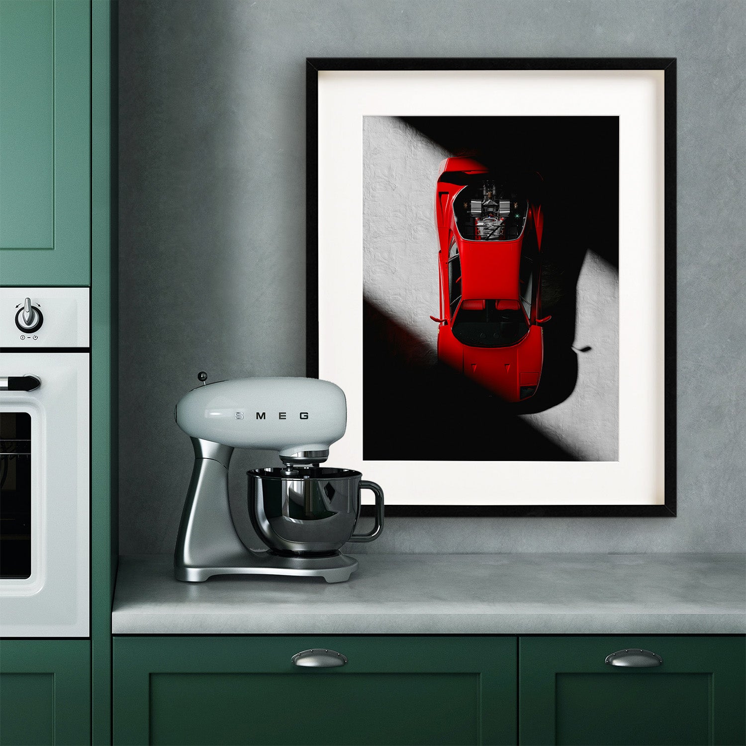 Red Ferrari F40 Poster