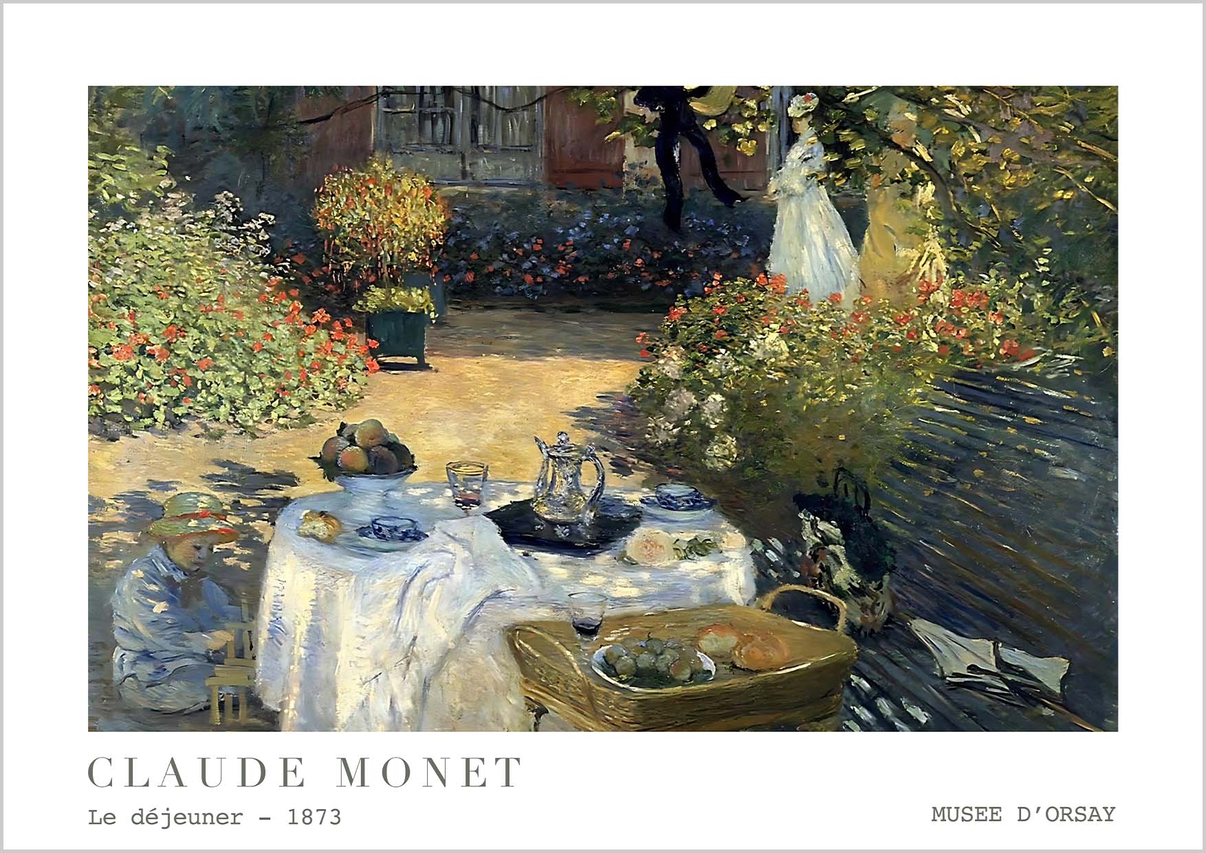 Exhibition poster Musee d’Orsay Claude Monet - The luncheon