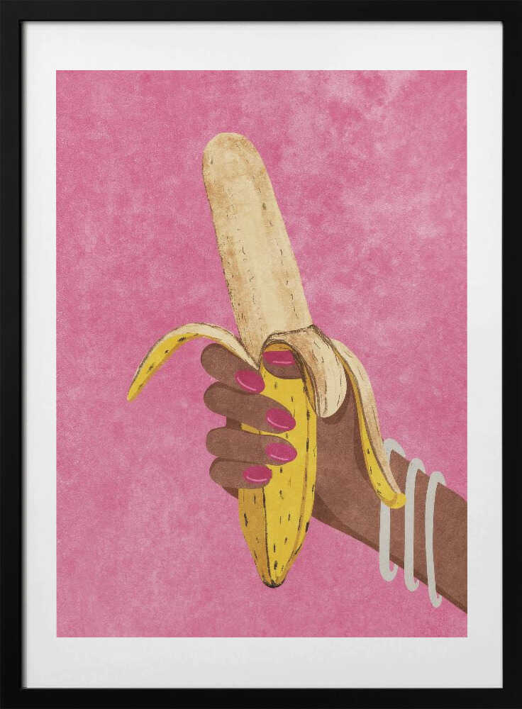 Bright, cheeky, and a little suggestive. This banana owns the spotlight.
Art by Raissa Oltmanns