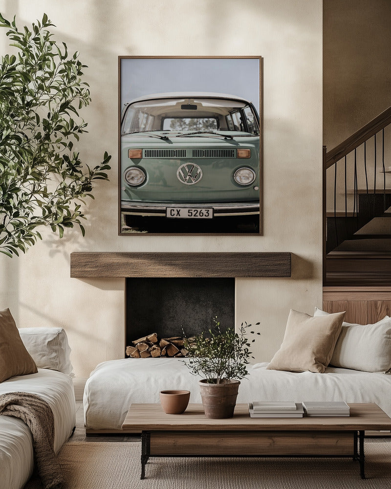 Green Volkswagen Van