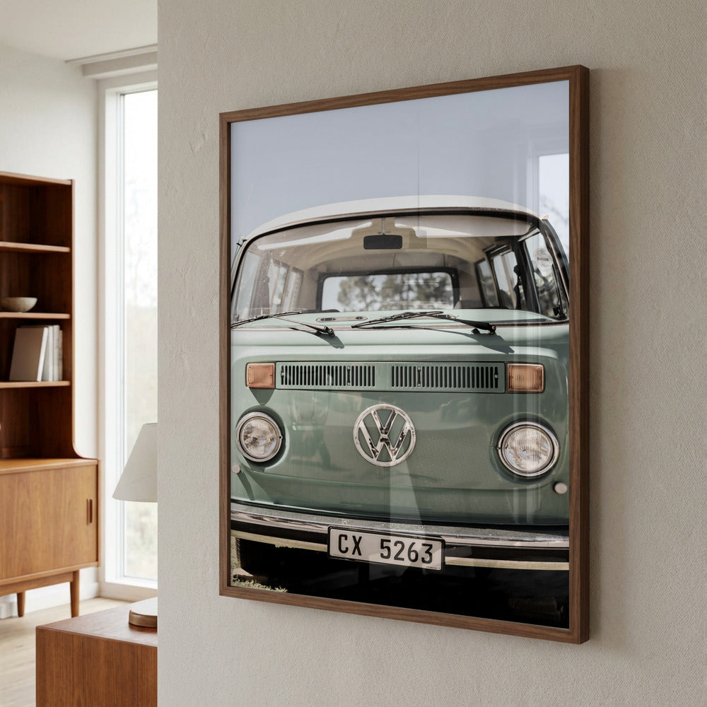 Green Volkswagen Van