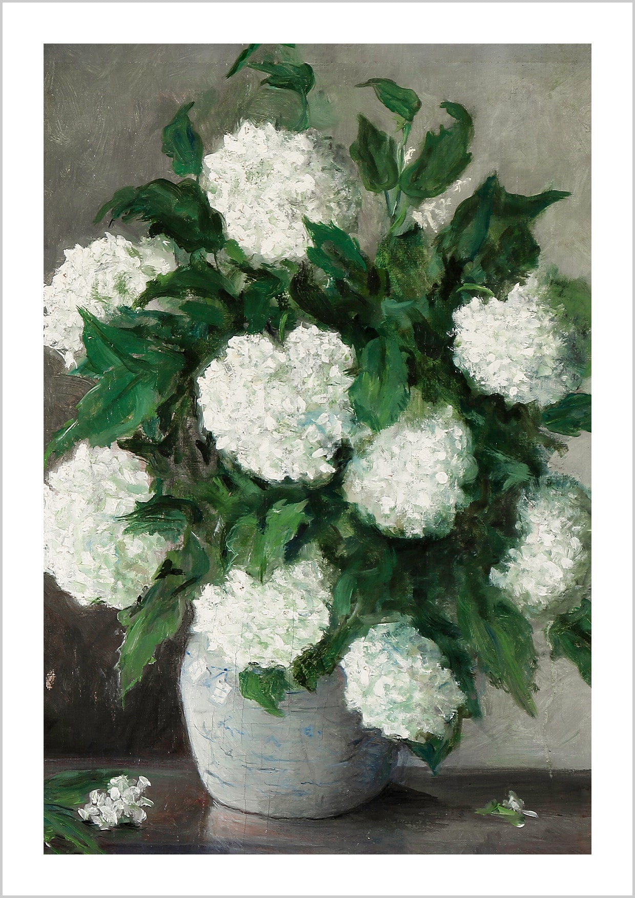Still Life Hydrangea in Vase Painting