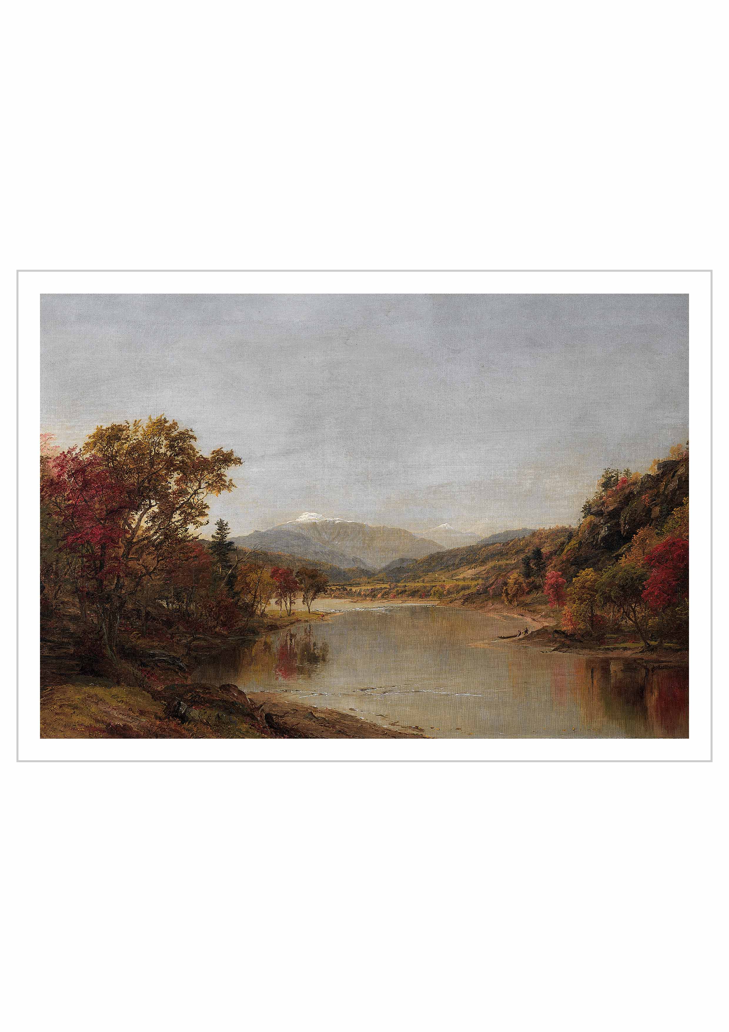 Autumn landscape "Mount Washington, New Hampshire" by American artist Jasper Francis Cropsey