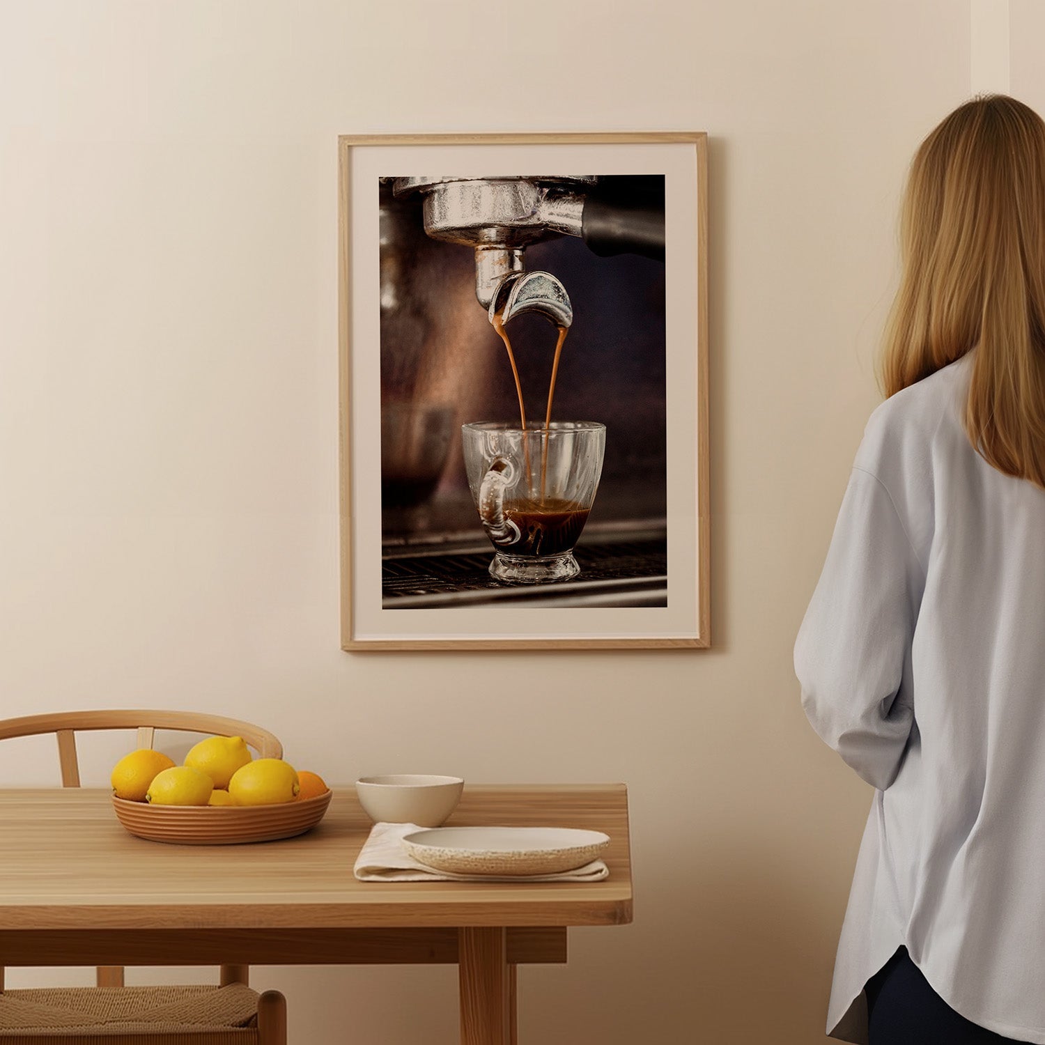 Espresso Machine Dripping Poster