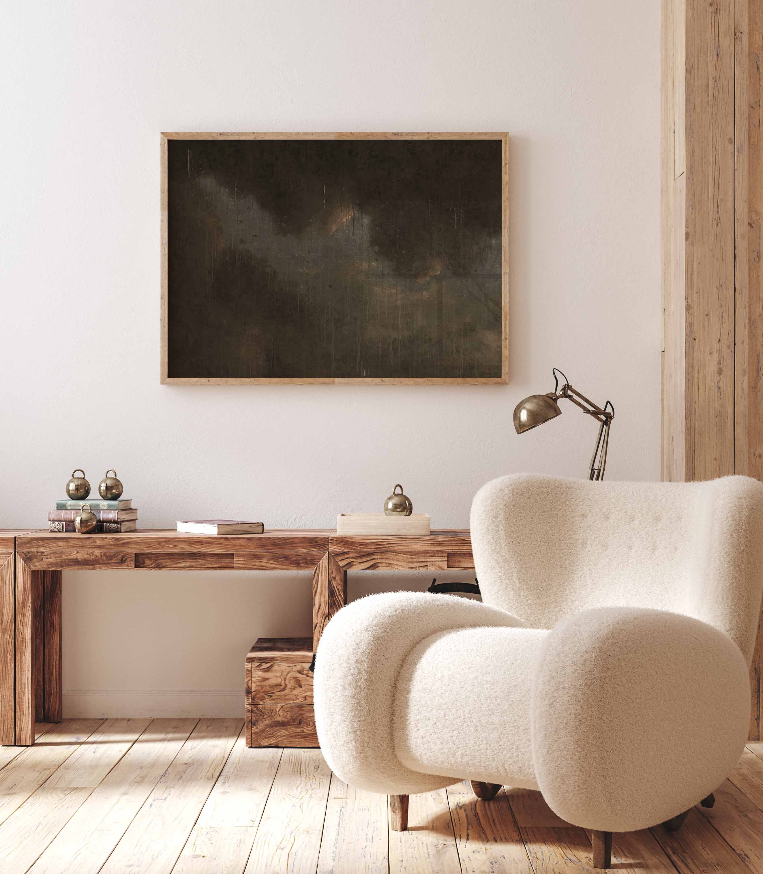 The Dark Cloud Abstract Poster