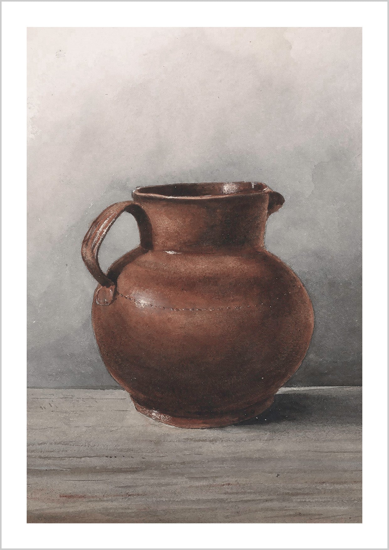 Still Life A Jug was created by the British artist George Jackson 