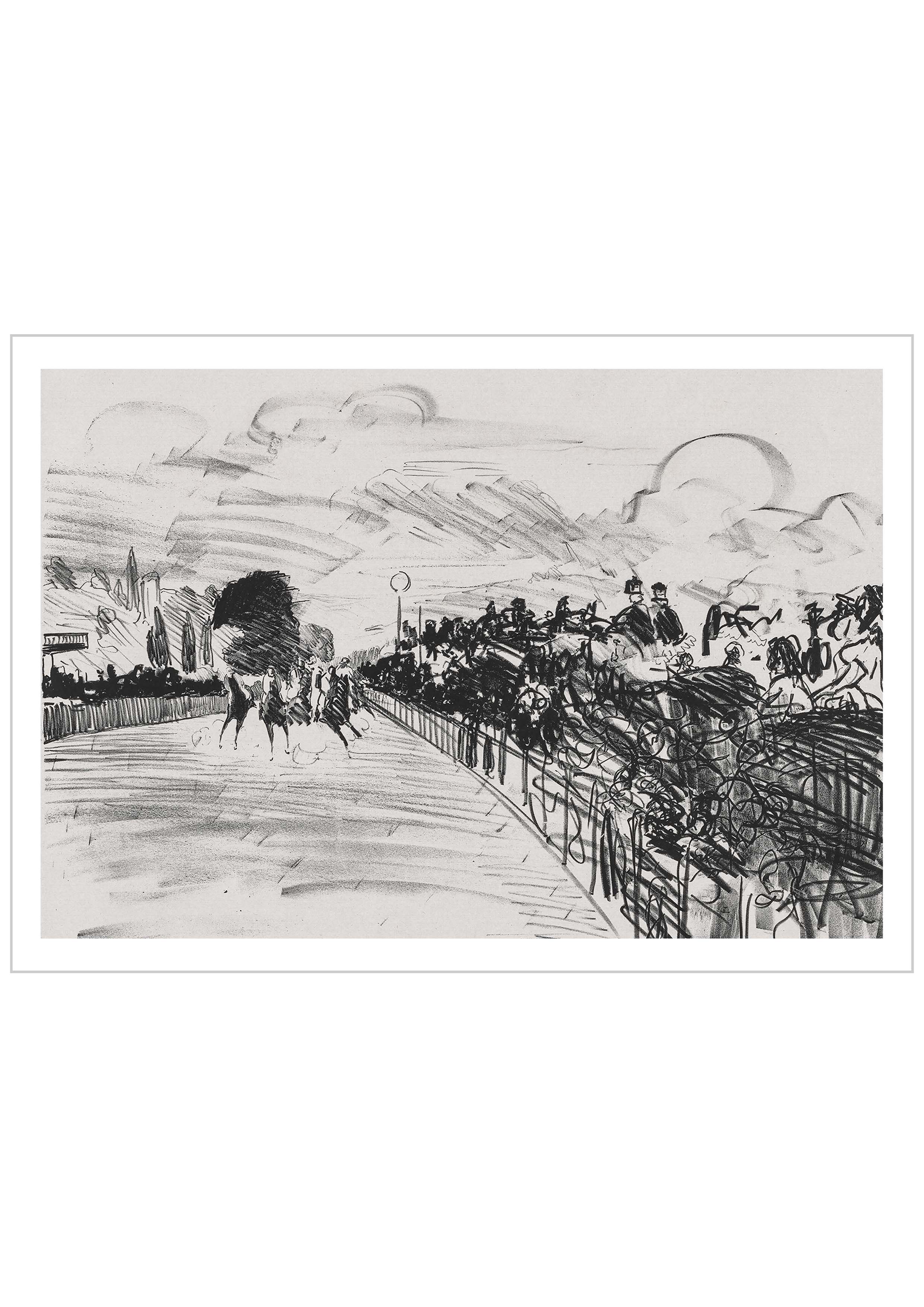 The Races sketch poster, by French artist Edouard Manet