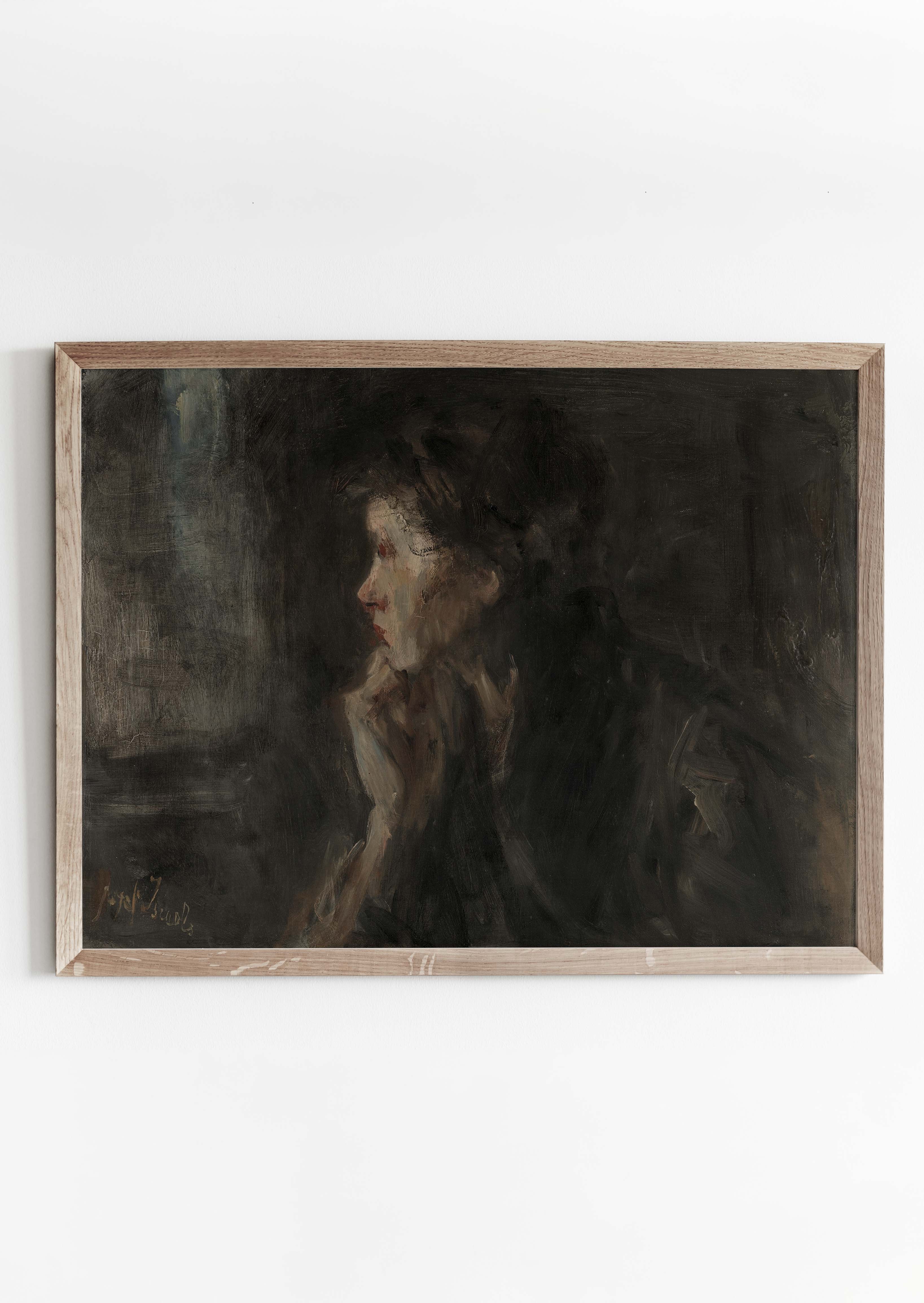The original artwork " The Thinker" was painted by the Dutch artist Jozef Israëls during the 19th century