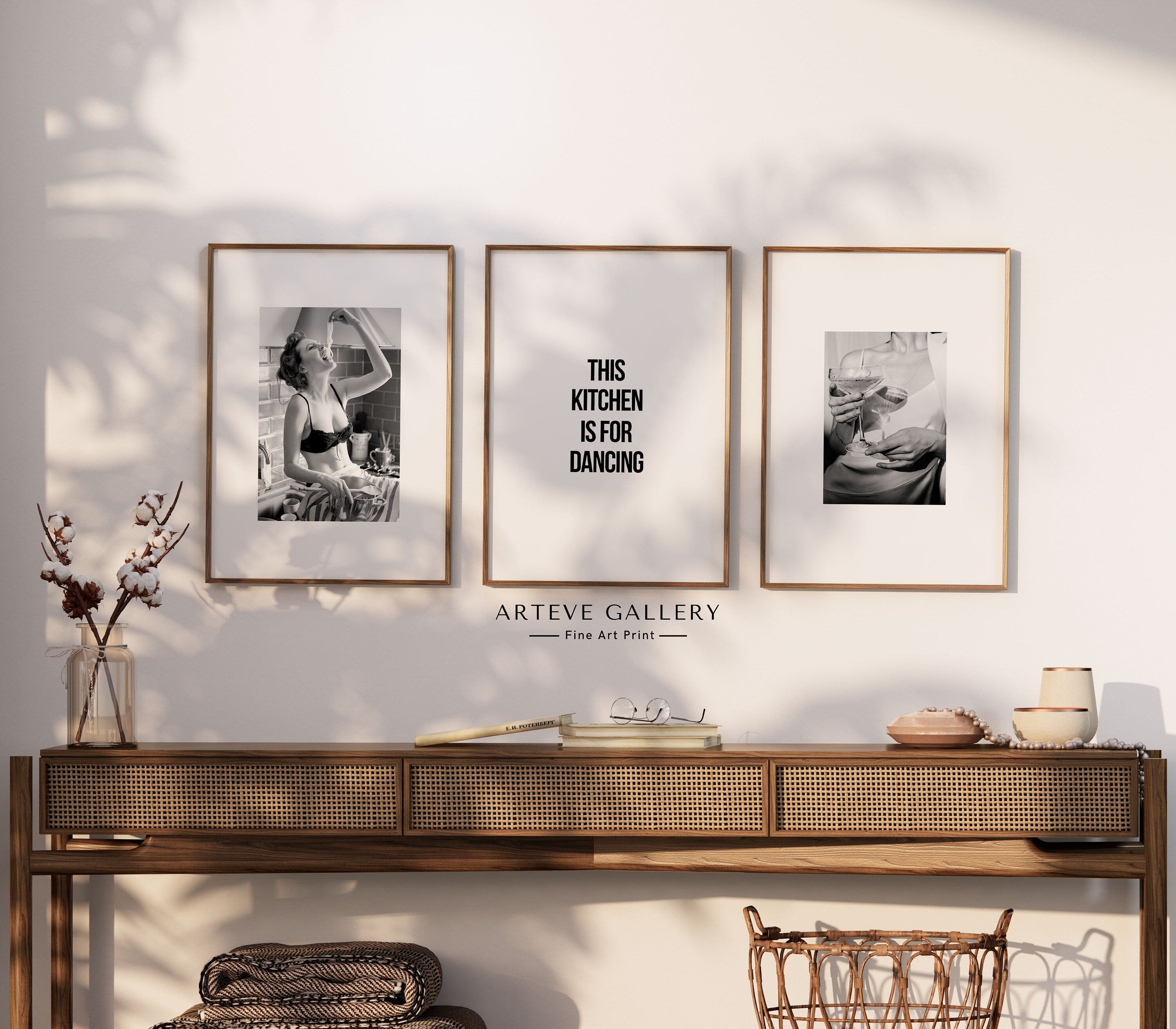 Typography Poster with text “this kitchen is for dancing”