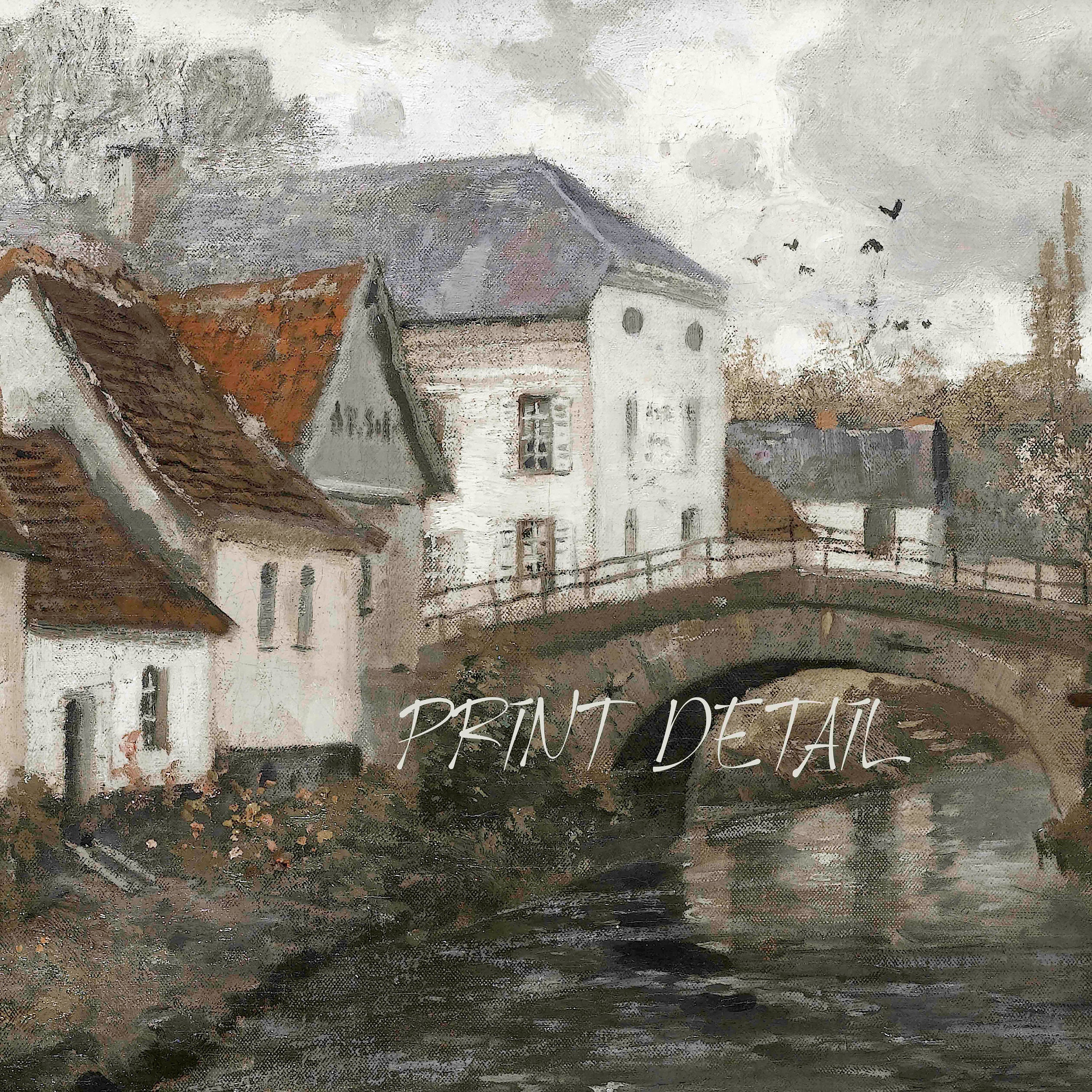 Small town near La Panne by the Norwegian impressionist Frits Thaulow during the 19 century
