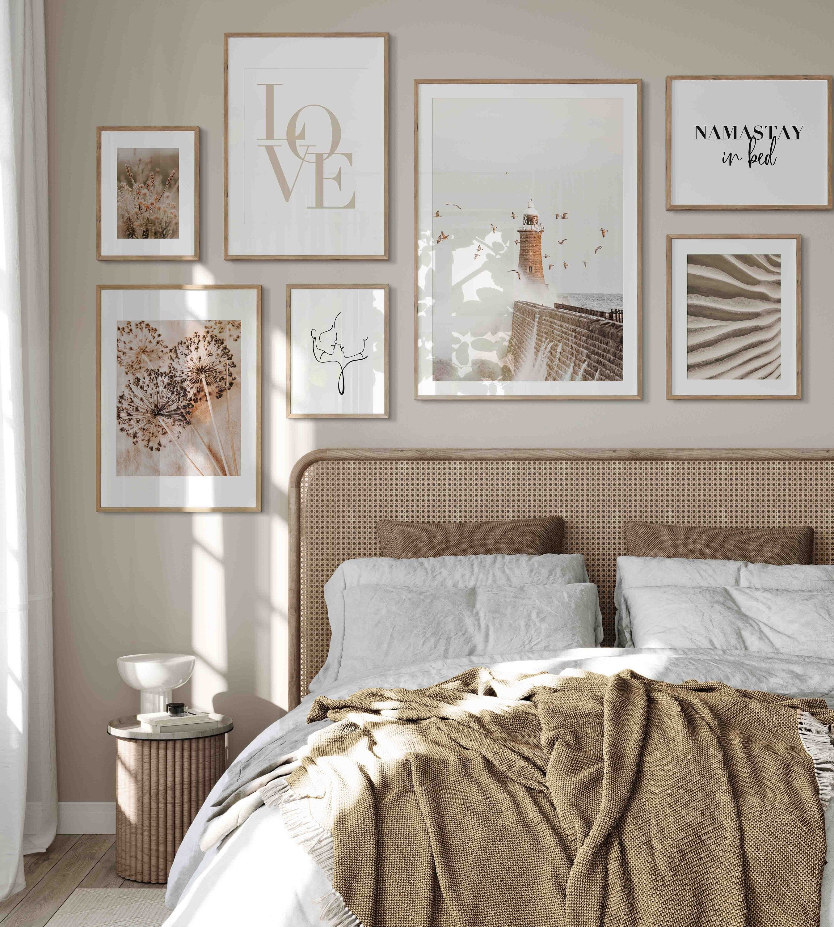 Love typography Poster in beige